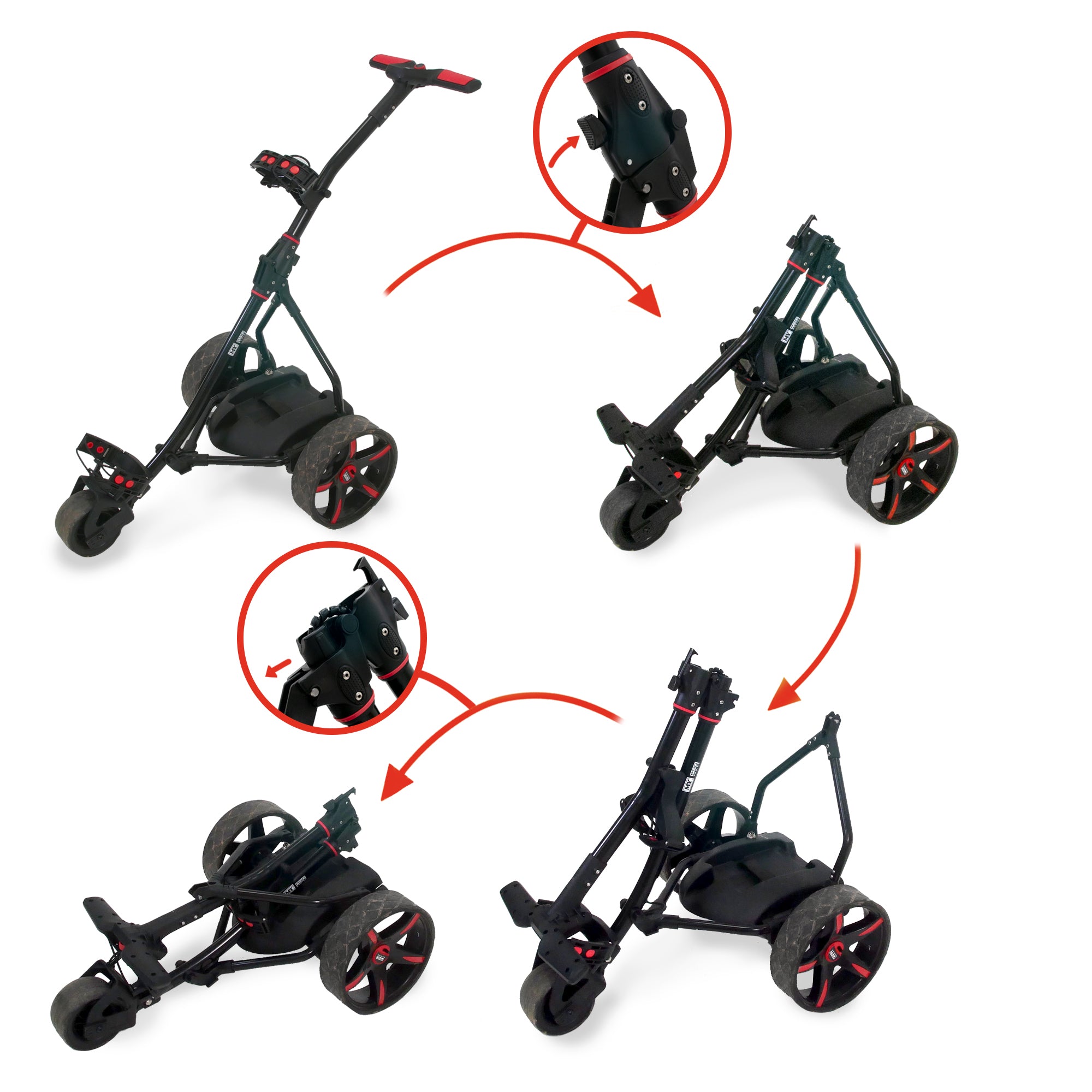 M.Y Pro Series Electric Golf Trolley | 9 Speed Auto Distance Function
