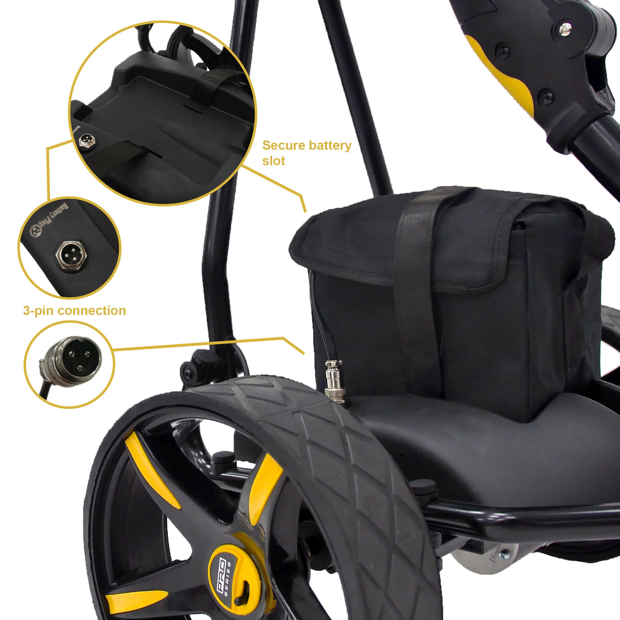 M.Y Pro Series Electric Golf Trolley | 9 Speed Auto Distance Function