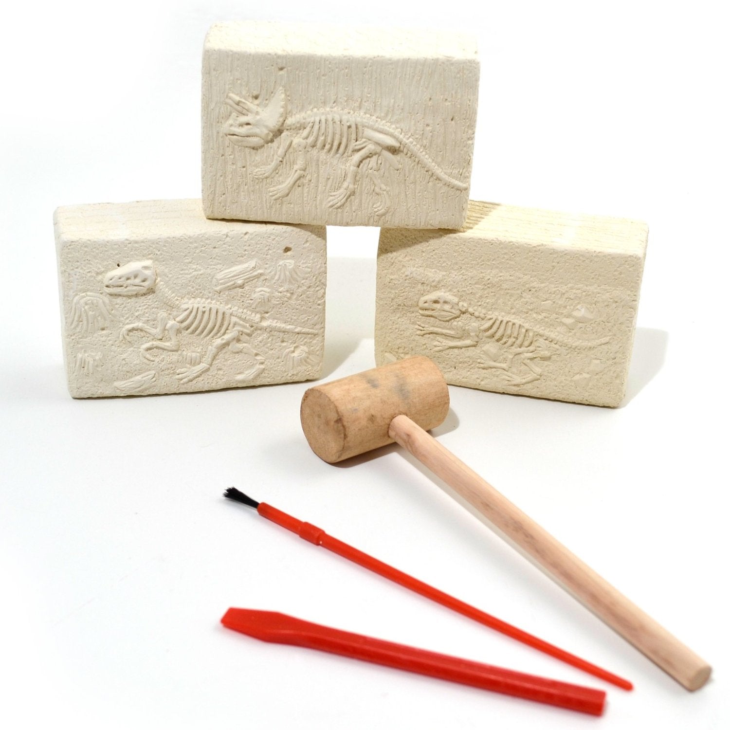Dinosaur Fossils Digging and Excavation Kit | Dig Out Your Own Glow in The Dark Skeleton | History Science Kit | Gift For Kids