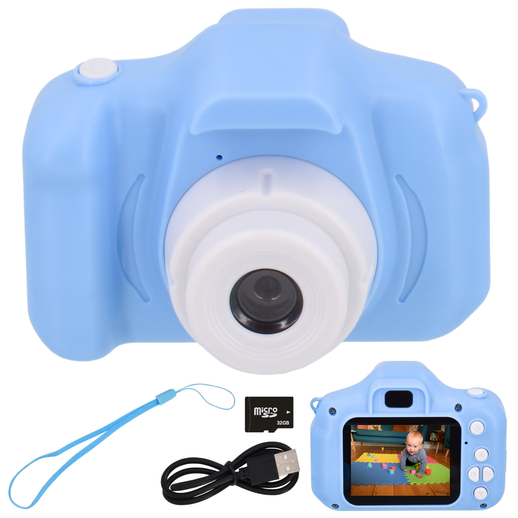 Kiditek by KandyToys Kids Digital Camera Full HD Colour Display 20MP Camera 2" Screen | Selfies, Video, Games, Photo Editing | 32GB SD Card |
