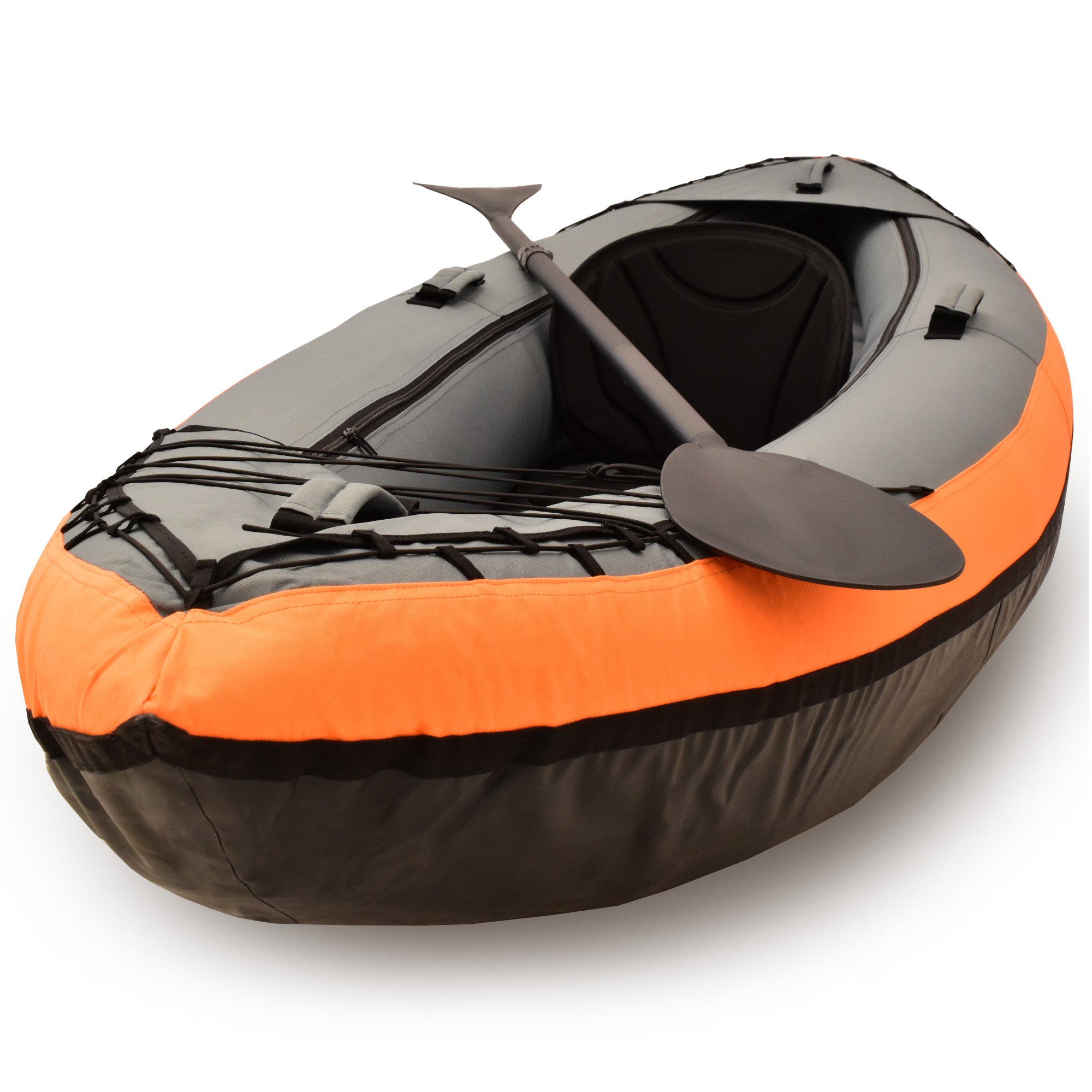 M.Y Point Break 9ft 10in Inflatable Kayak | Single Person Sit In Kayak with Aluminium Oar, Inflation Pump and Accessories Included