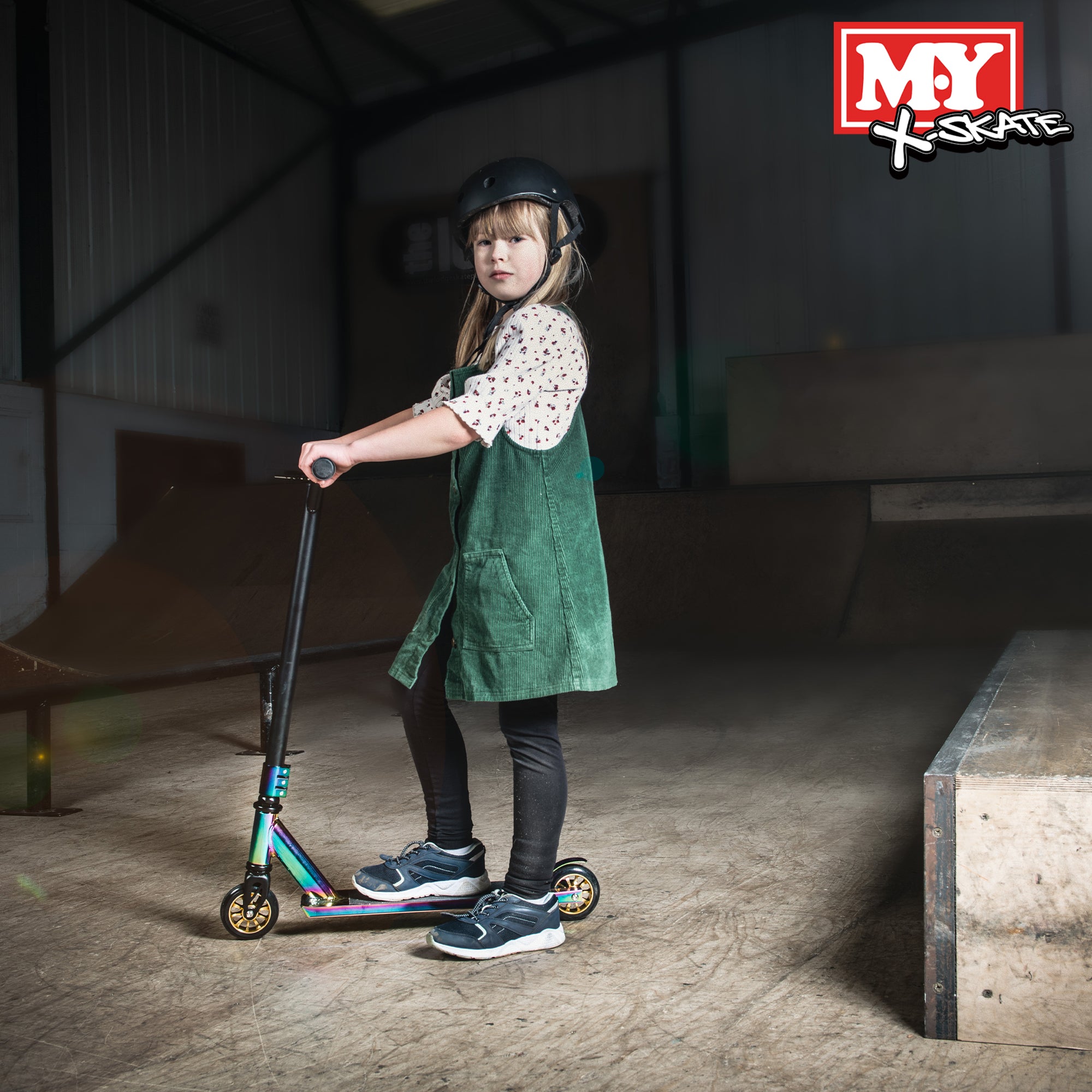 M.Y X-Skate XSN-009 Stunt Scooter - Trick Kick Scooter With ABEC 9 Chrome Bearings & 100mm Aluminium