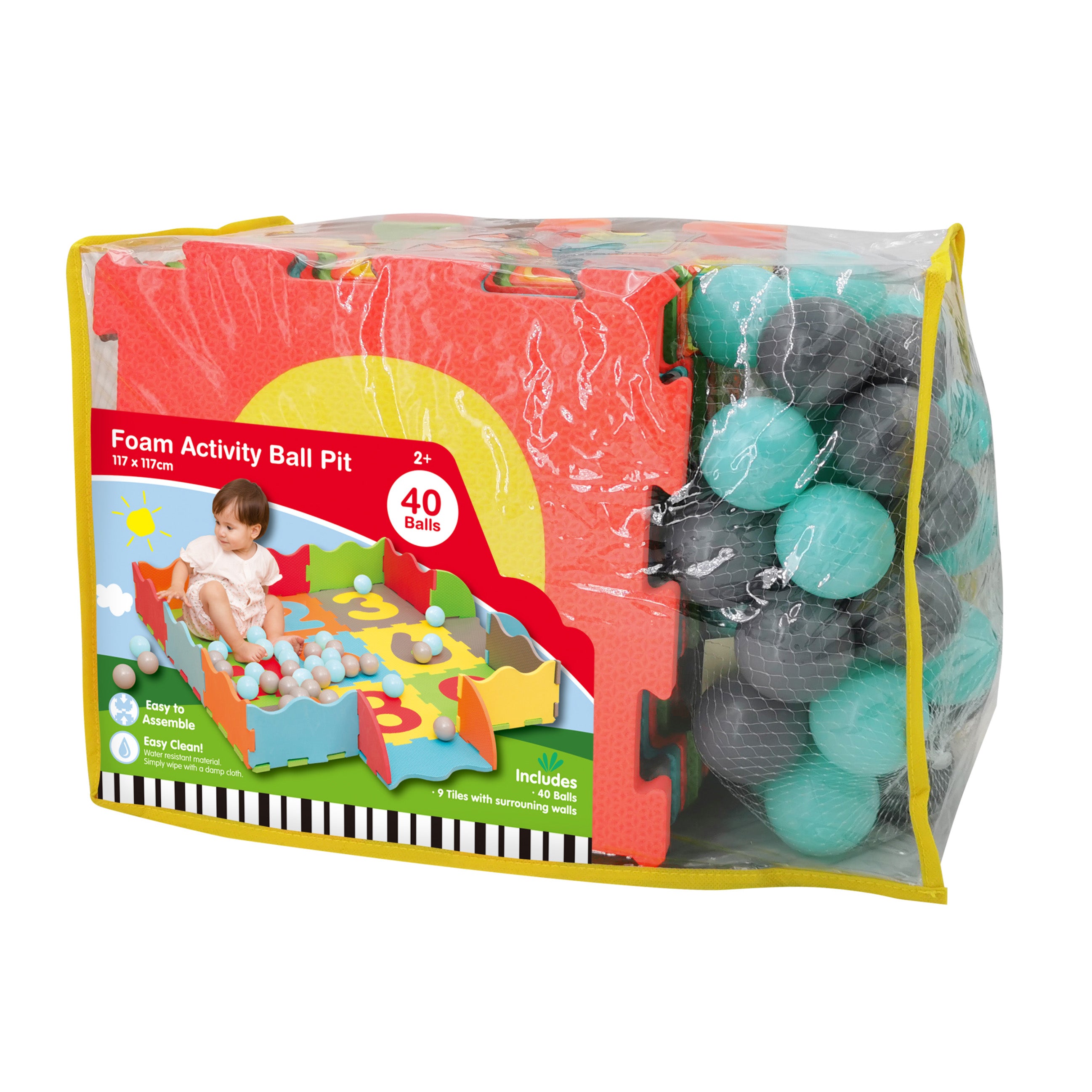 M.Y Interlocking Foam Play Mats - Thick Multi Colour Soft EVA Baby Floor Tile Puzzle Mat