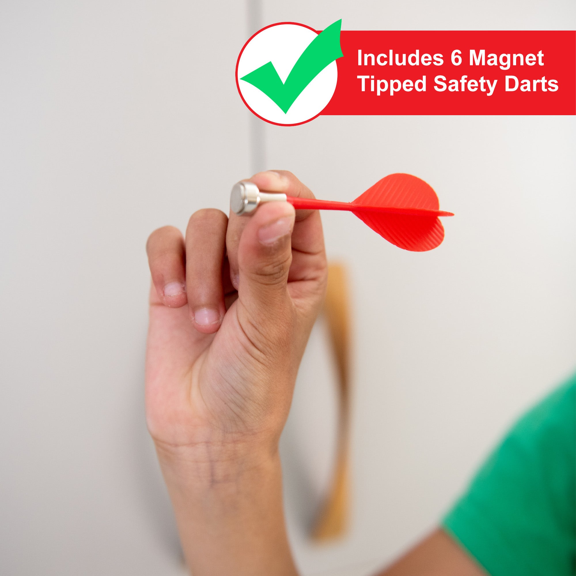 M.Y 15" Magnetic Dart Board with Unique Double Sided Games | Waterproof | Darts Games