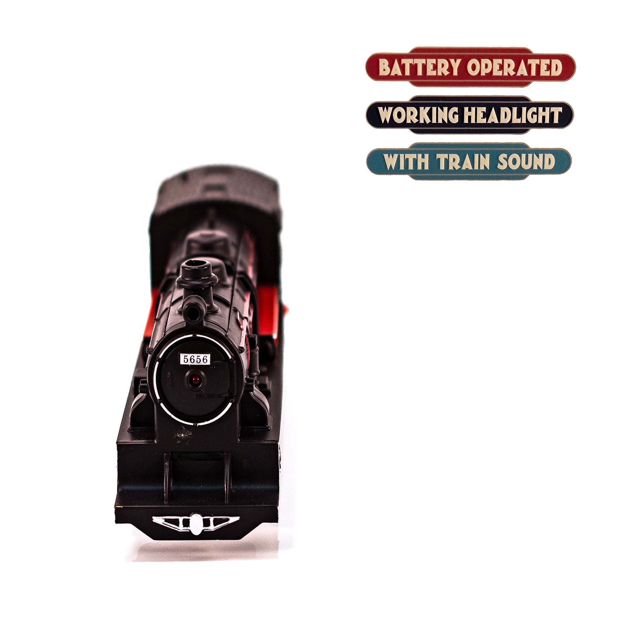 KandyToys Classic Retro Electric Large Toy Train With Tracks