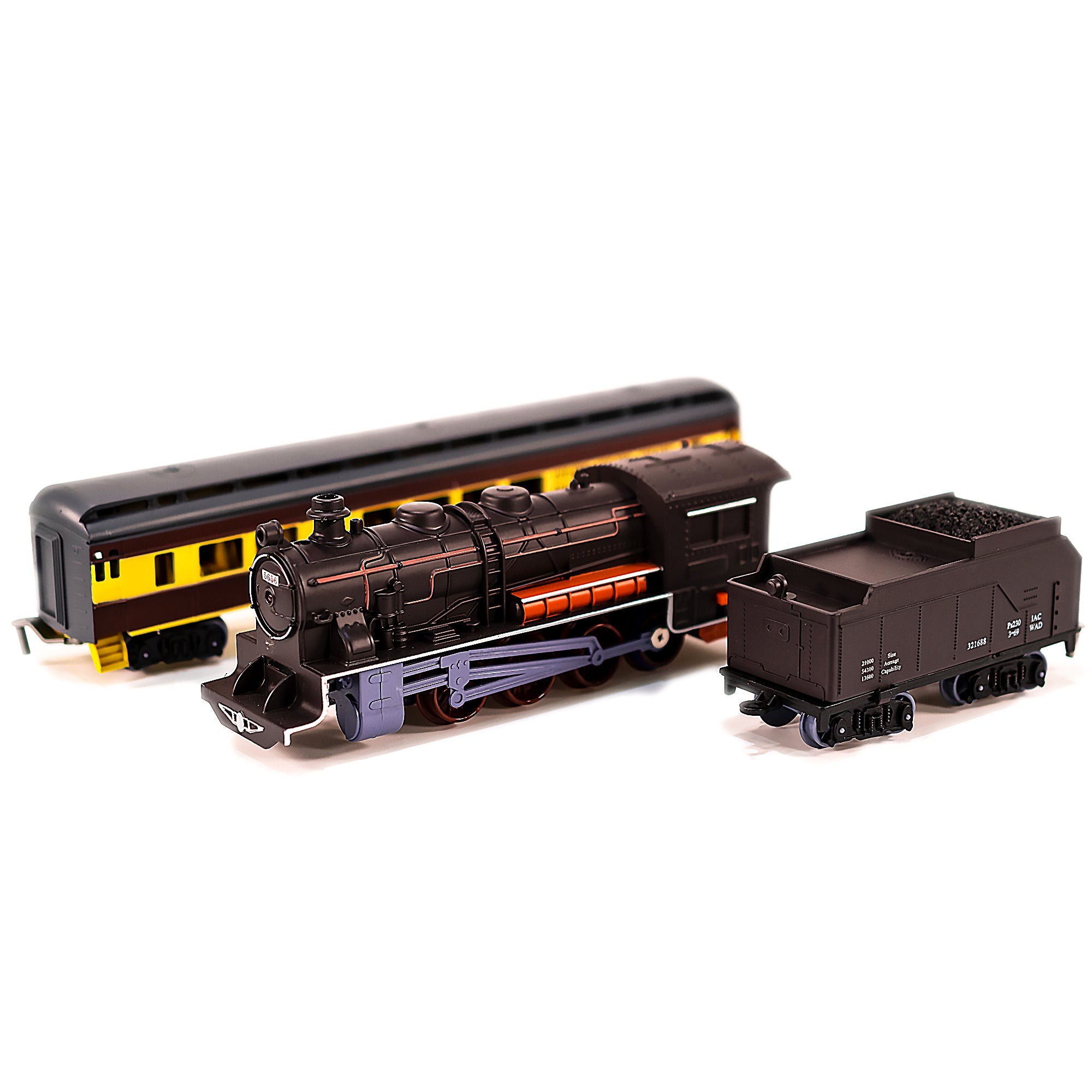 KandyToys Classic SupeRetro Electric Large Toy Train With Tracks | Battery Operated