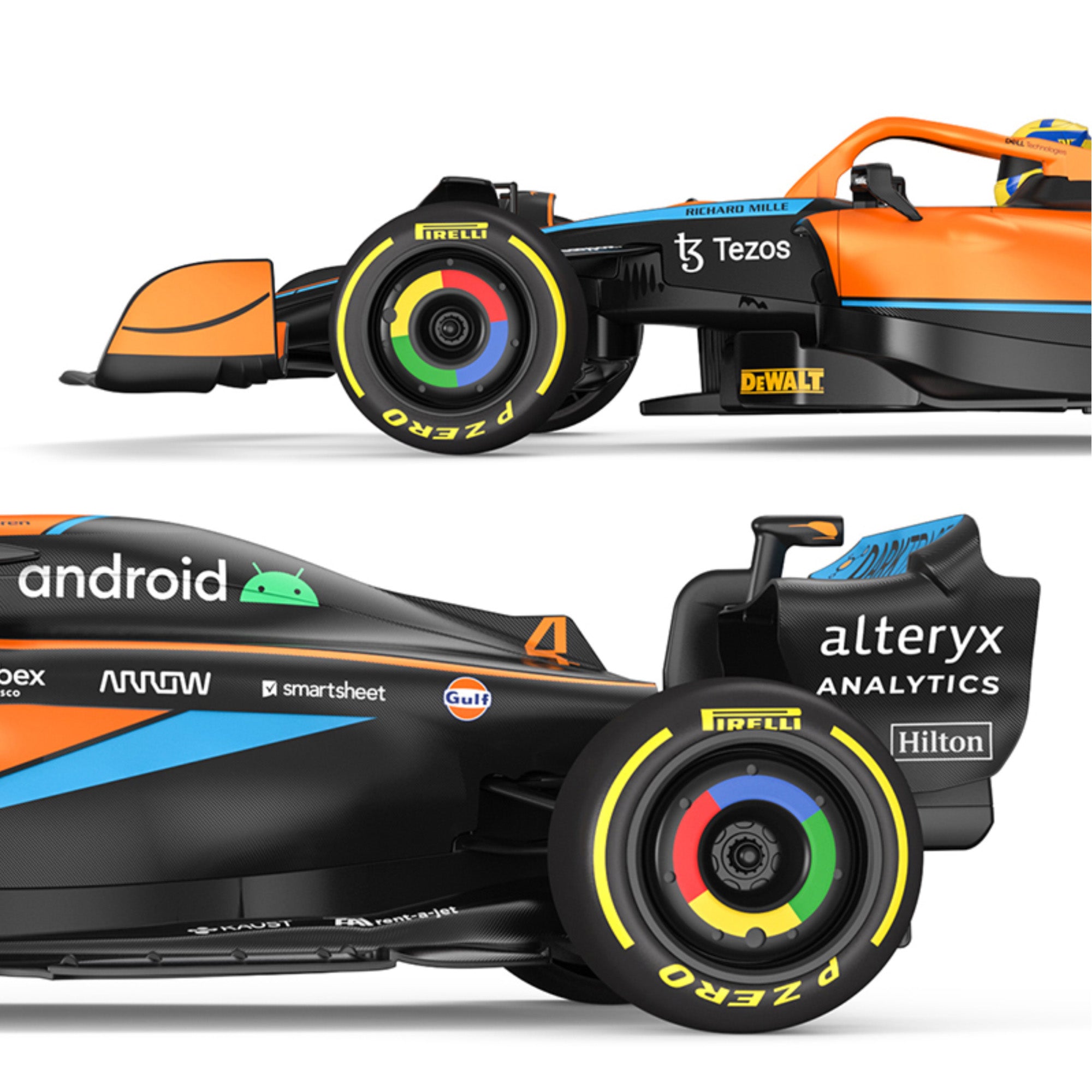 KandyToys Officially Licensed McLaren MCL36 F1 Remote Control Car 1:12 Scale Model | 47cm x 17cm | 2.4GHz | R/C Car