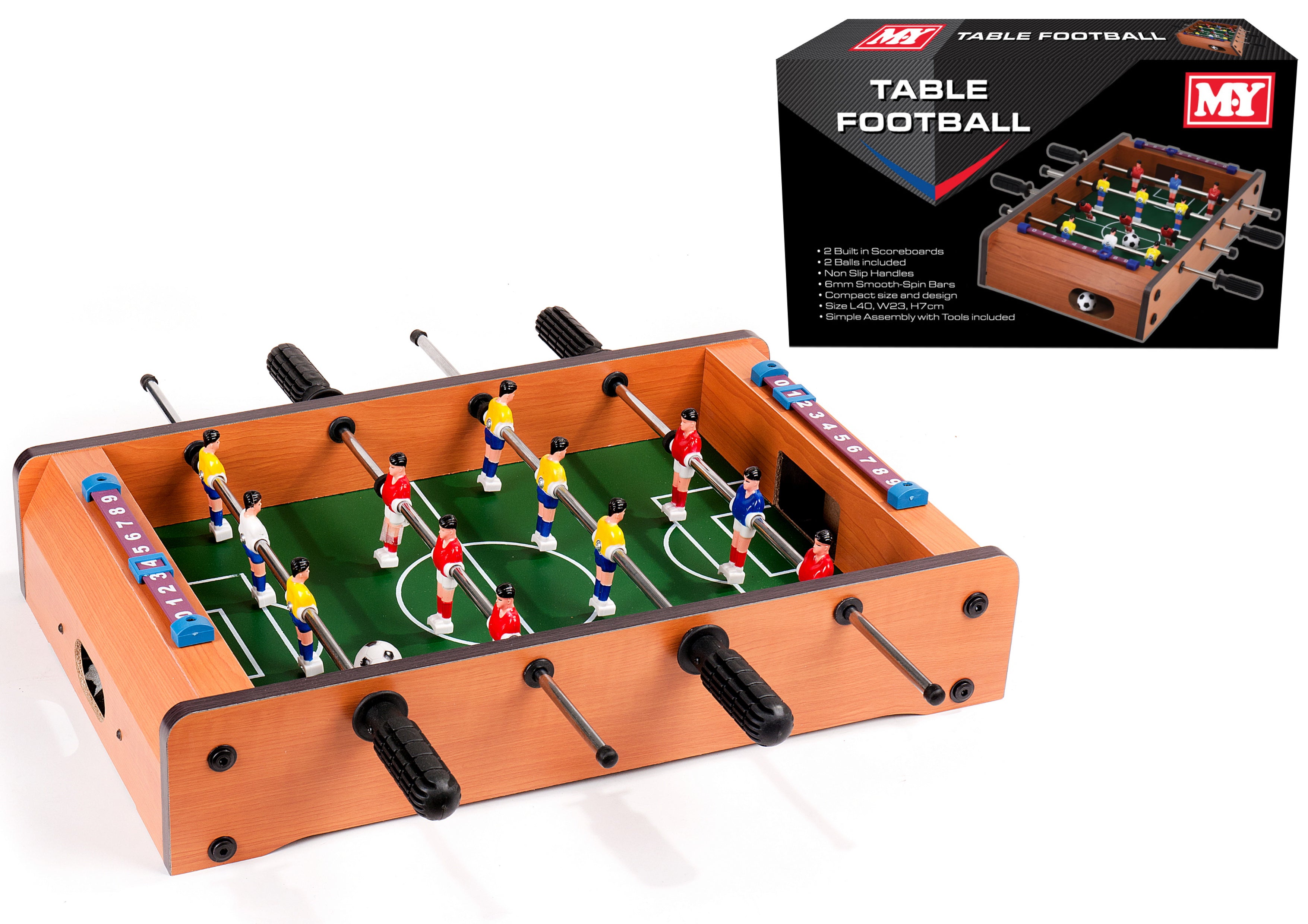 M.Y Mini Table Top Six-A-Side Football Table Game
