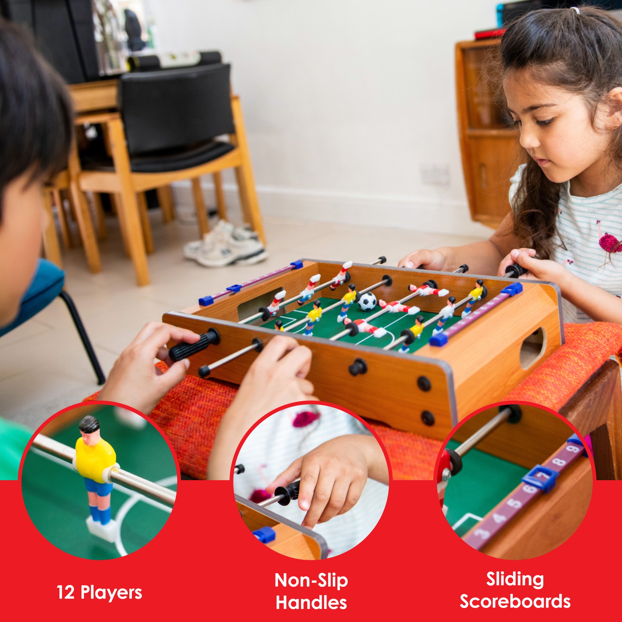 M.Y Mini Table Top Six-A-Side Football Table Game