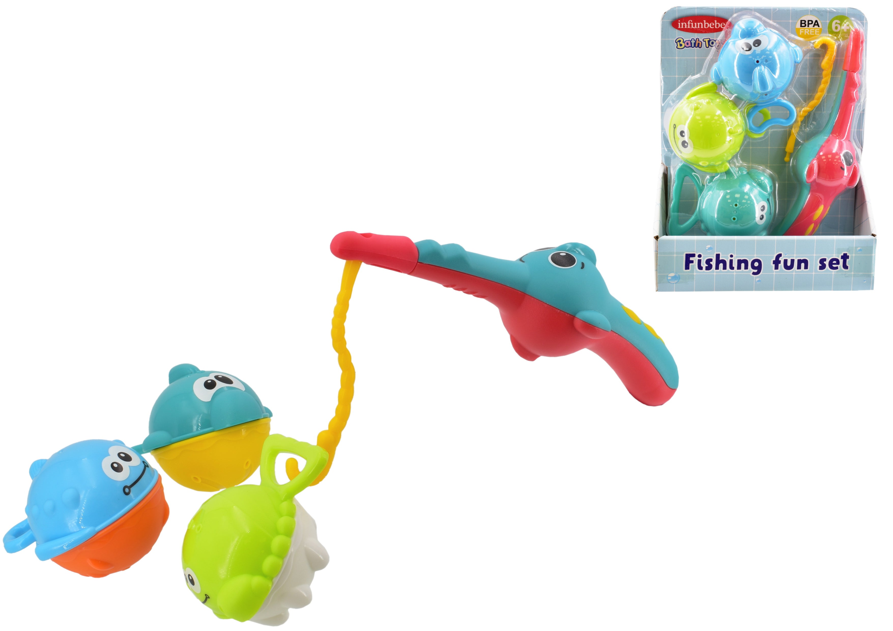 KandyToys Fishing Fun Set Baby Bath Toys