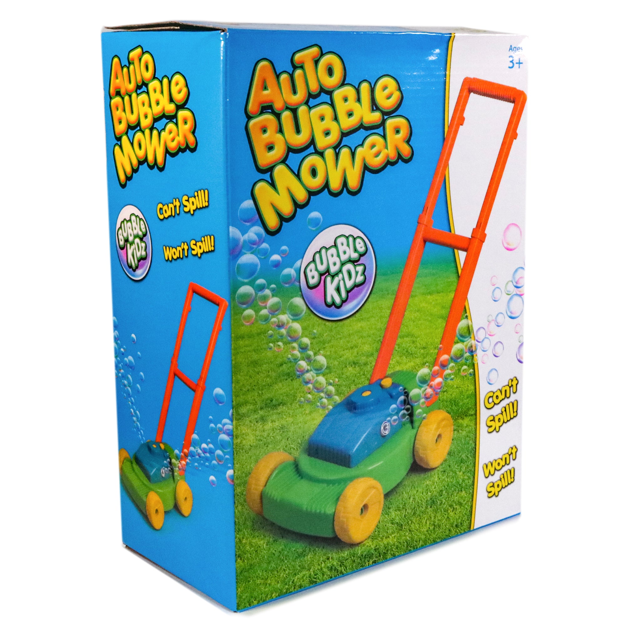 Auto Bubble Mower Spill-proof Bubble Lawn Mower Toy with Bubble Solution