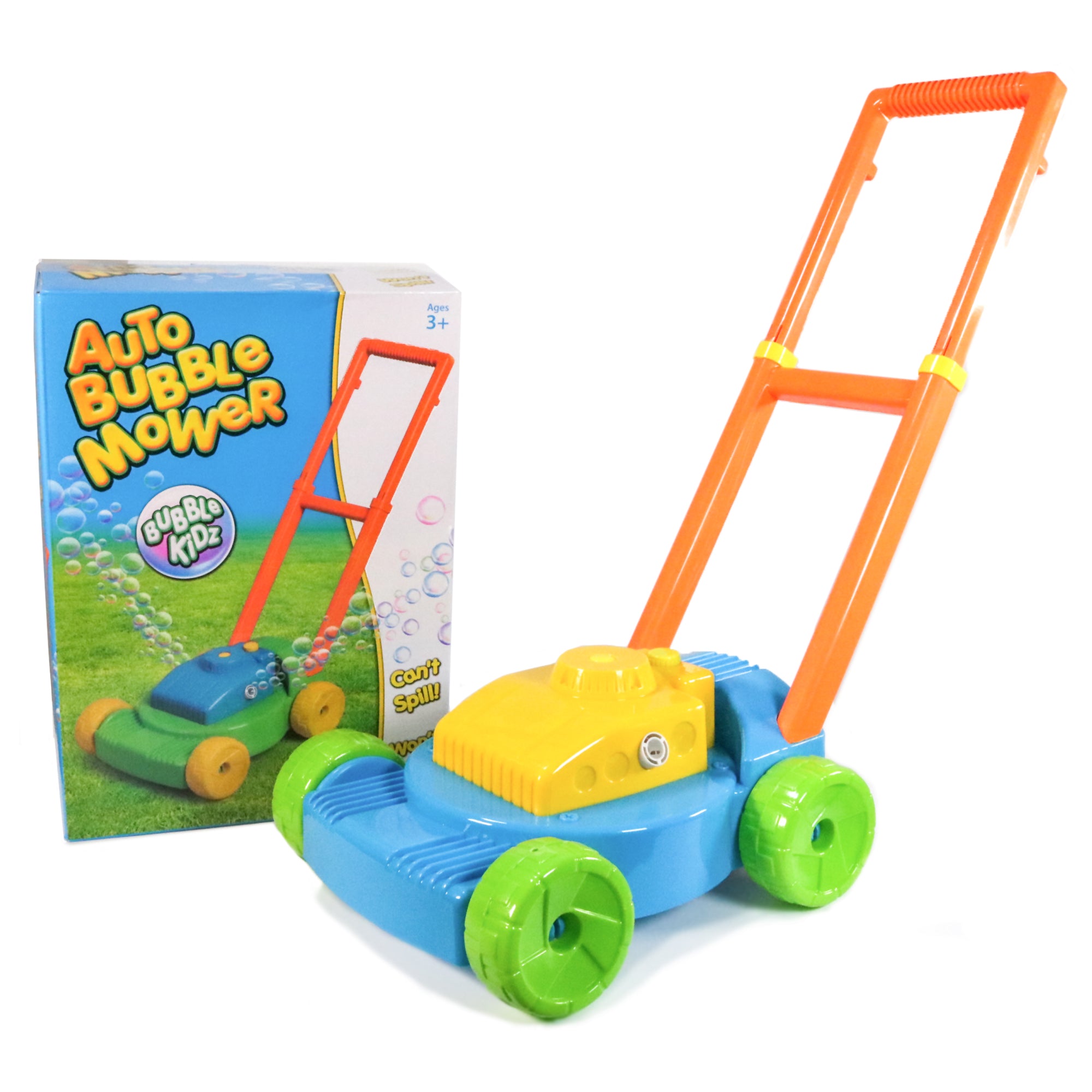 Auto Bubble Mower Spill-proof Bubble Lawn Mower Toy with Bubble Solution