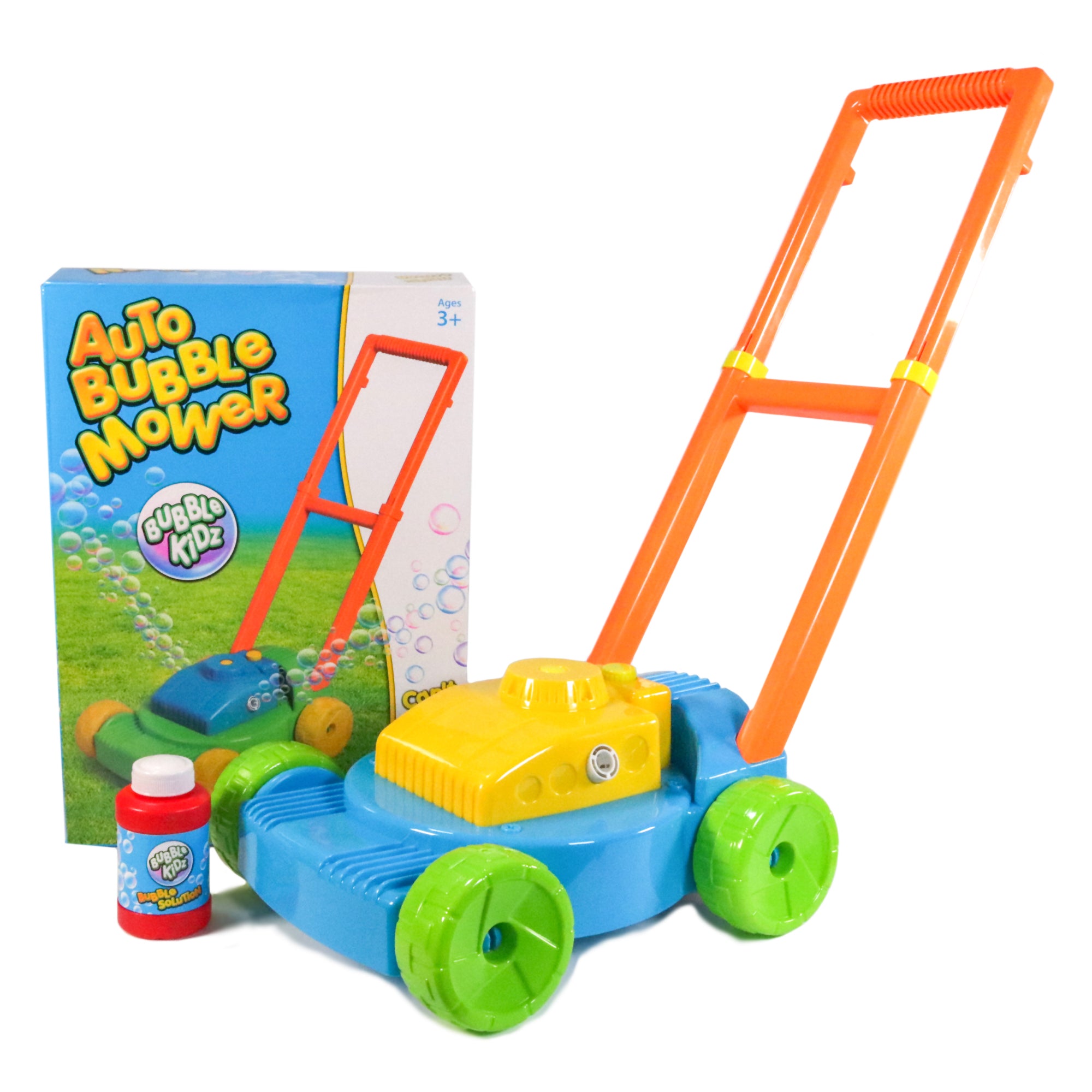 Auto Bubble Mower Spill-proof Bubble Lawn Mower Toy with Bubble Solution