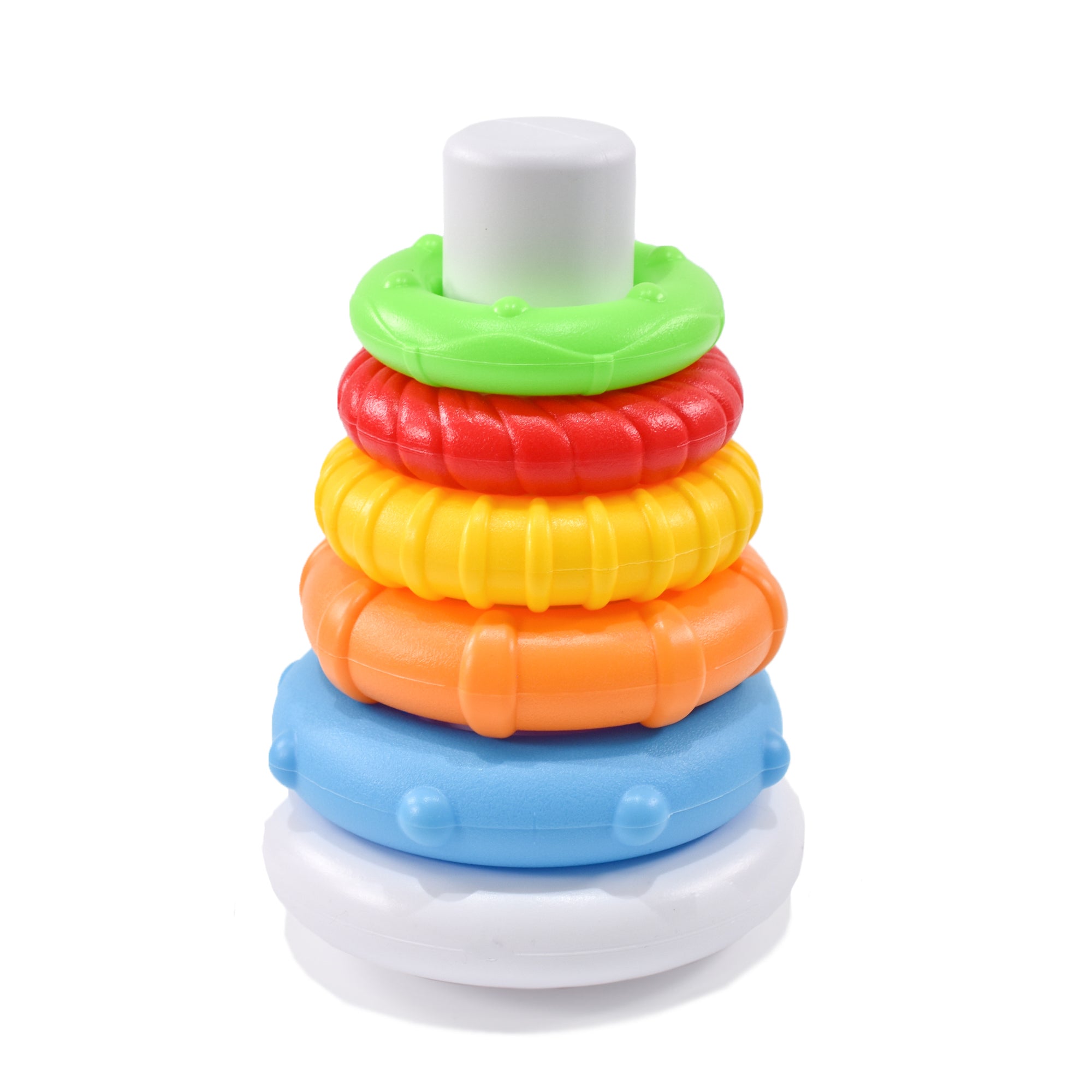 KandyToys Baby Toys Rainbow Stacking Rings | Baby Sensory Toys | Children Aged 6 Months +
