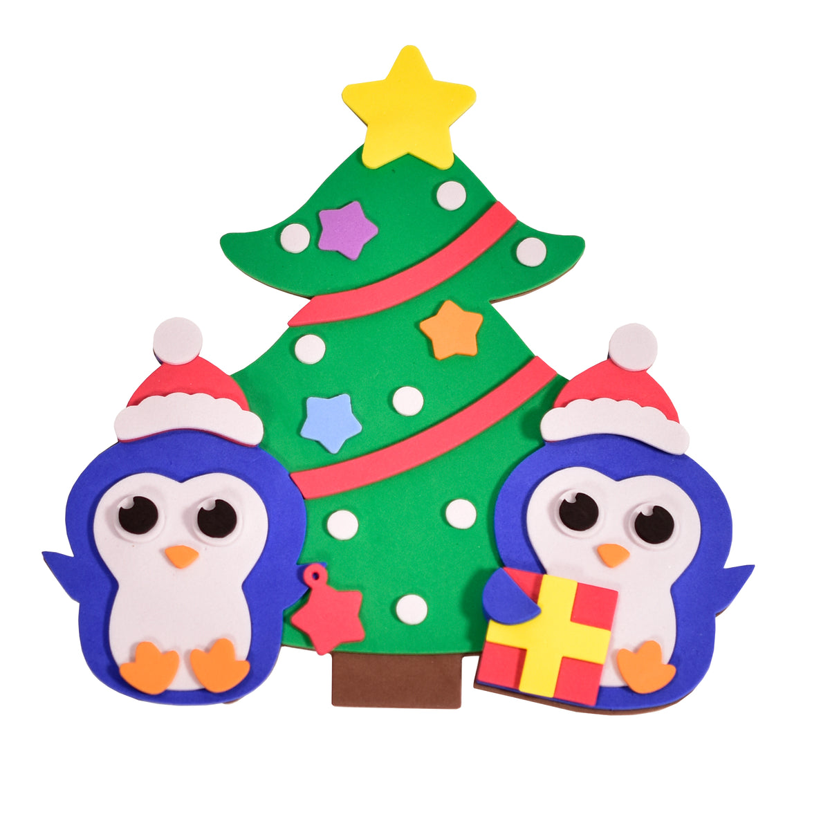 Kreative Kids Christmas Craft Kit - Create Your Own Foam Christmas Decorations - 2 Assorted Designs - Christmas Art & Crafts