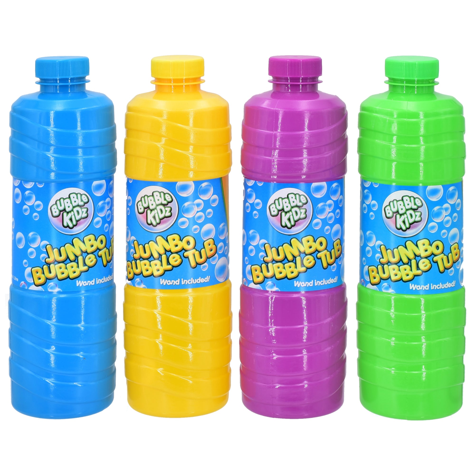 Bubble Kidz 1 Litre Bubble Mixture Liquid Solution Refill Bottle with Bubble Wand included