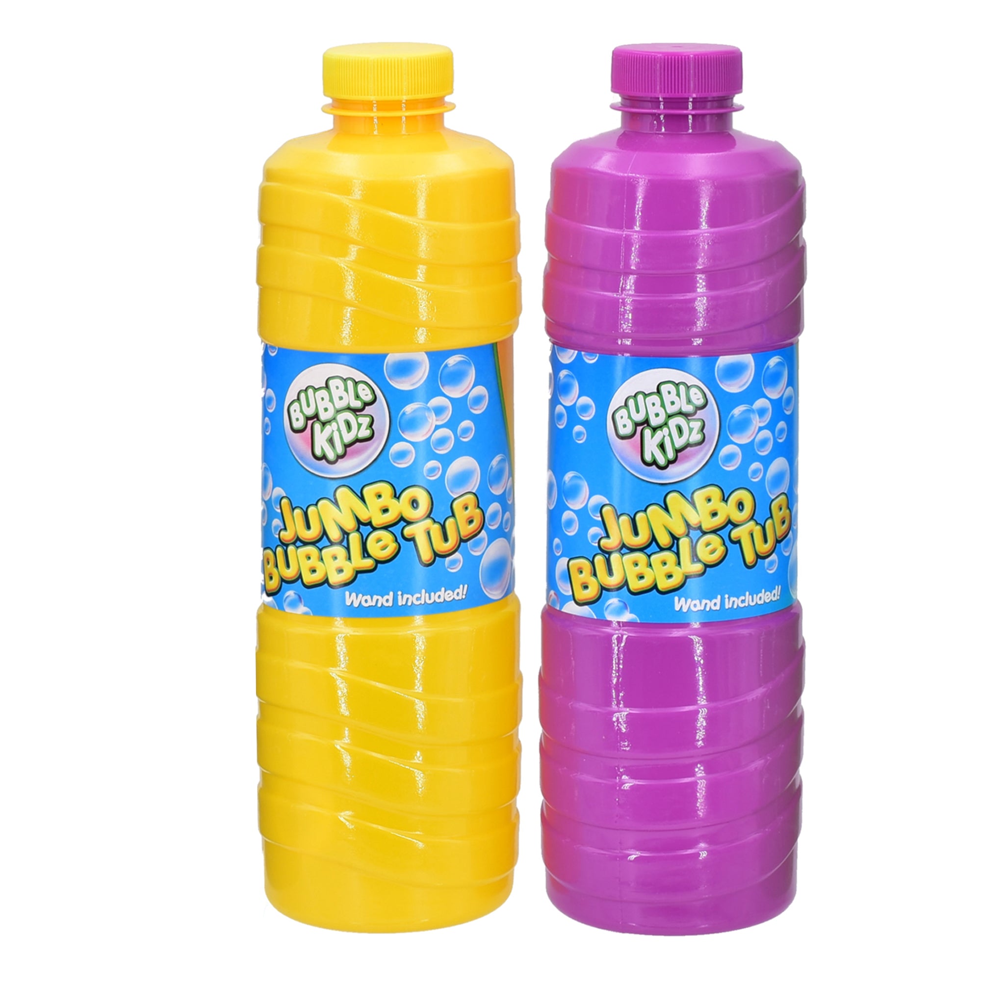 Bubble Kidz 1 Litre Bubble Mixture Liquid Solution Refill Bottle with Bubble Wand included