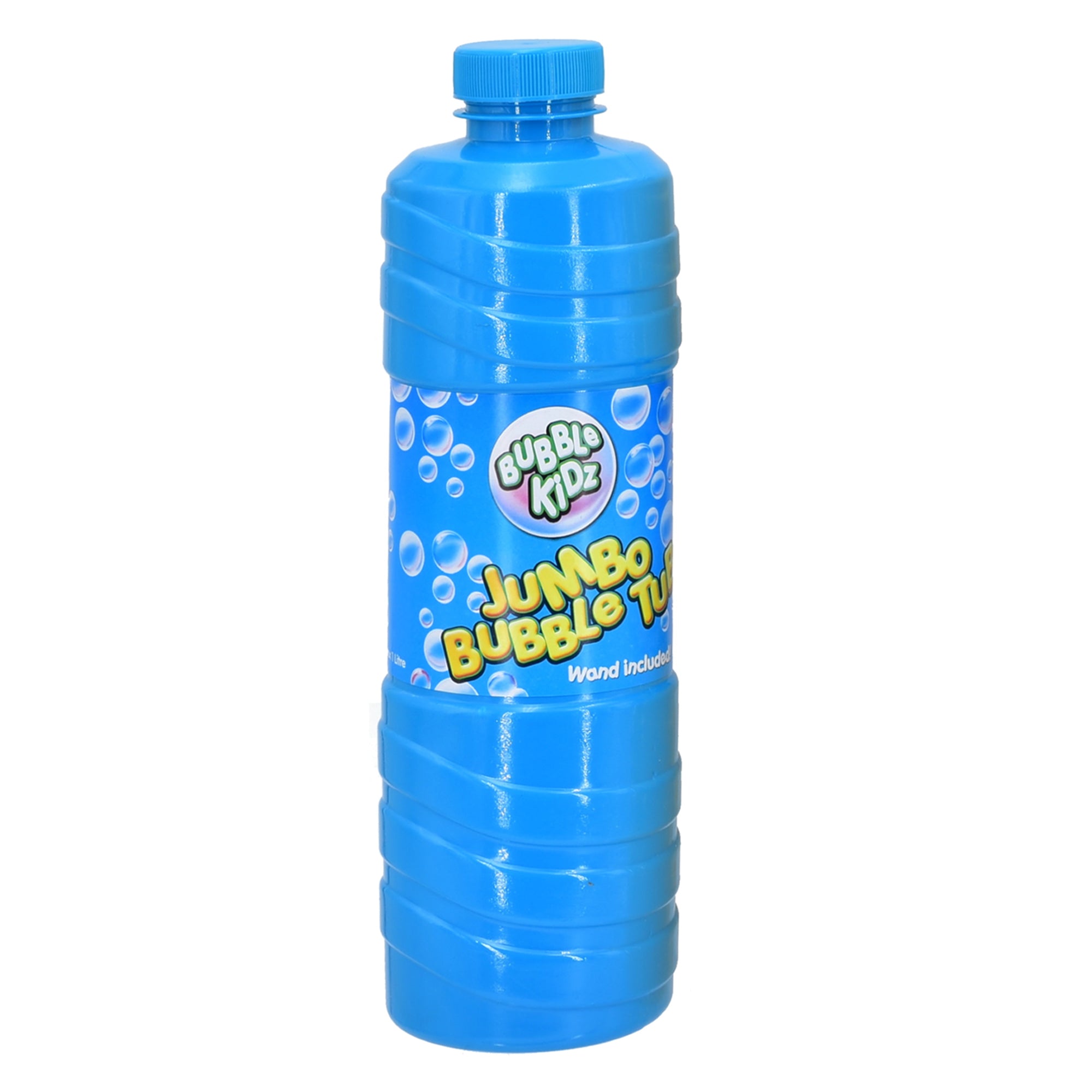 Bubble Kidz 1 Litre Bubble Mixture Liquid Solution Refill Bottle with Bubble Wand included