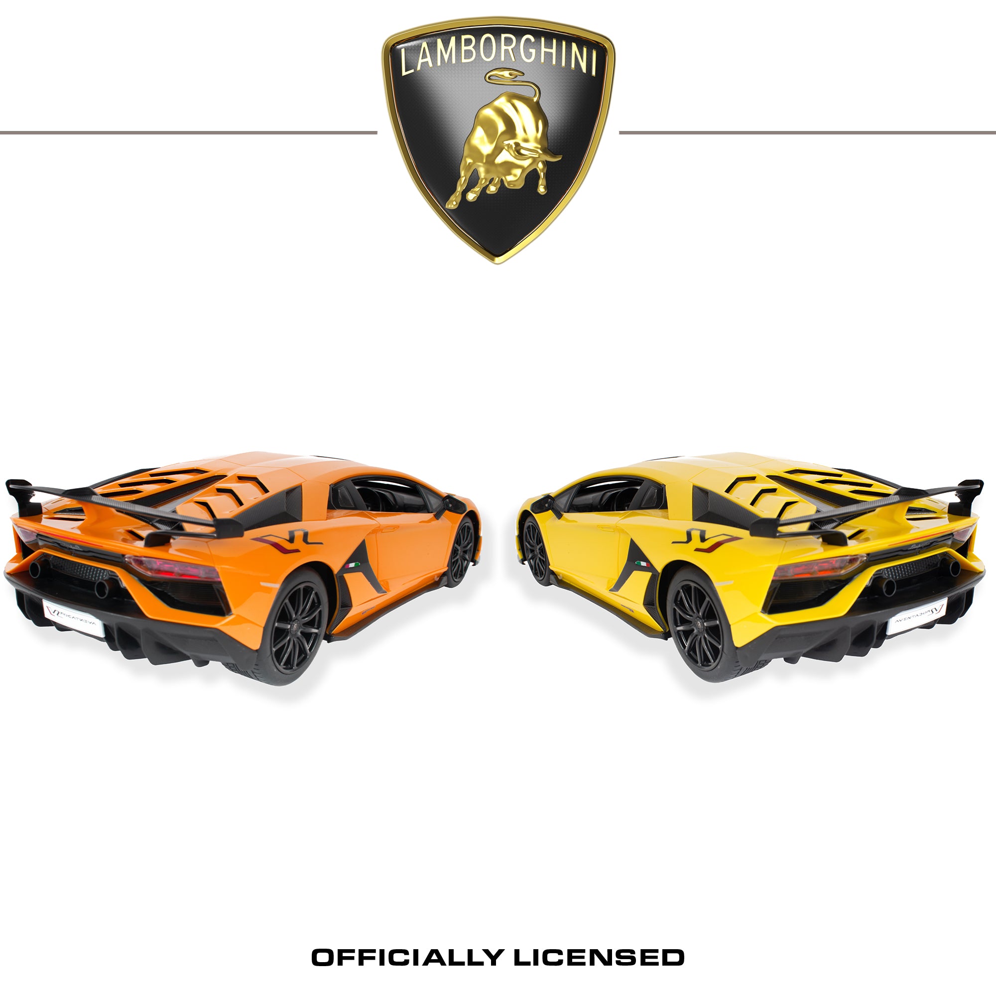 Official Remote Control Lamborghini Aventador SVJ | 1:24sc Model 27.145MHz - 2 Assorted Colours | Official Licensed Lamborghini Model | RC Car | By KandyToys