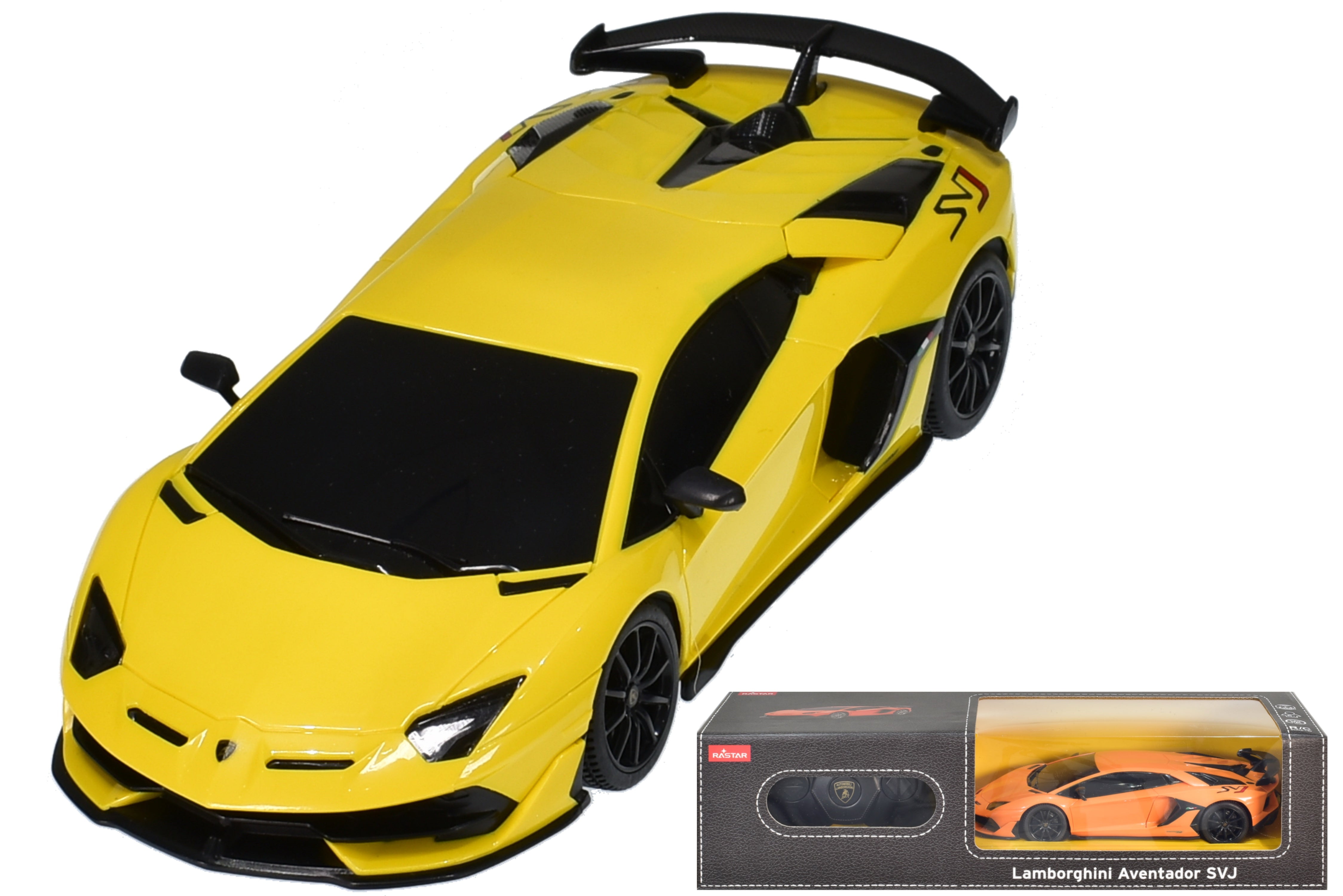 Official Remote Control Lamborghini Aventador SVJ | 1:24sc Model 27.145MHz - 2 Assorted Colours | Official Licensed Lamborghini Model | RC Car | By KandyToys
