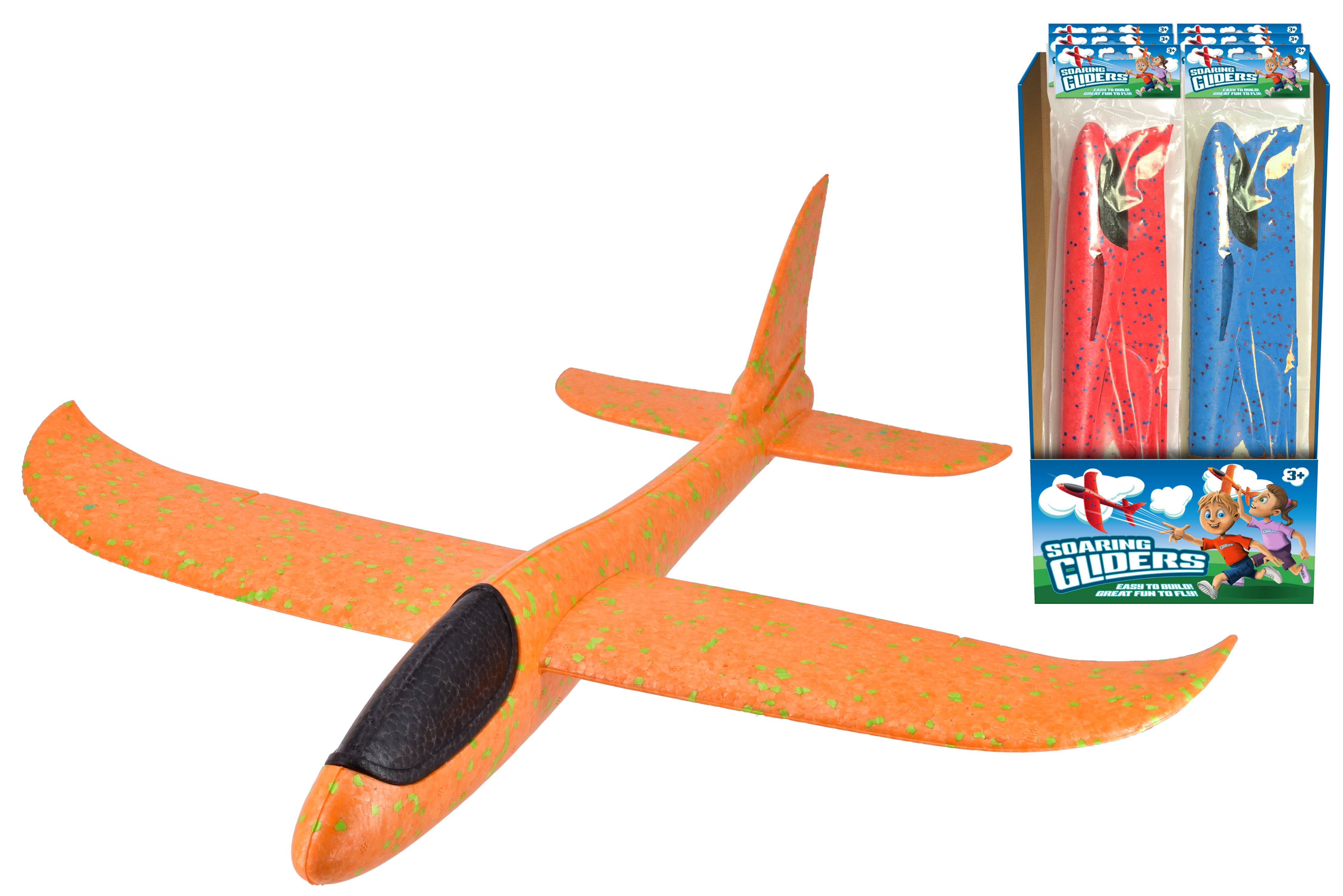 KandyToys Foam Aeroplane Glider - Throw and Launch Foam Glider