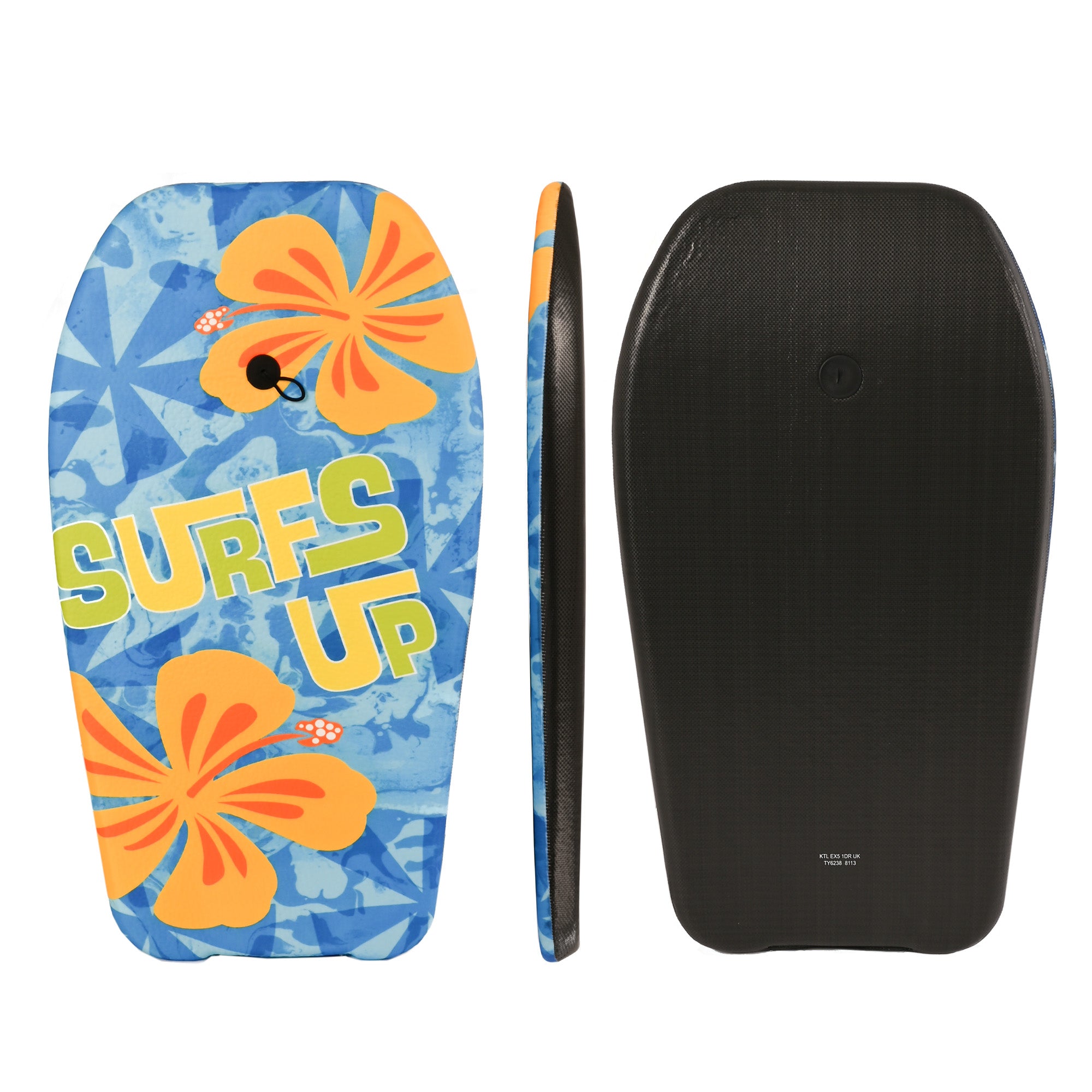 KandyToys 33" EPS Kids Bodyboard Complete with Safety Leash