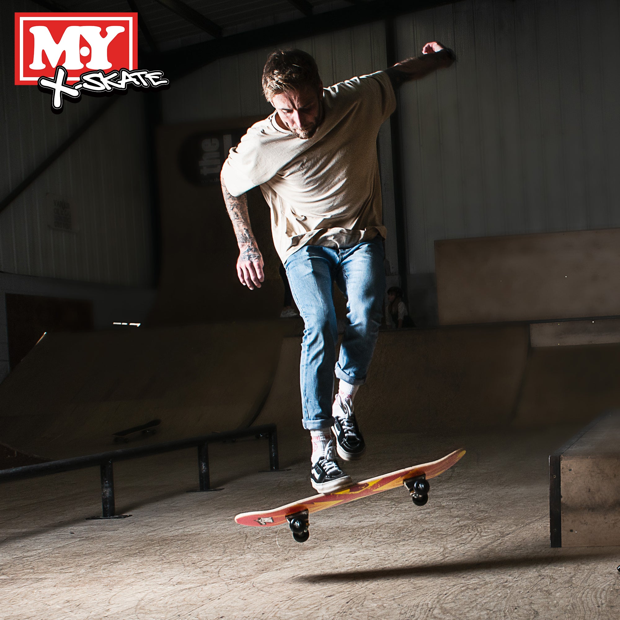 M.Y X-Skate Complete Skateboard 31" Double Kick Beginner Skateboard for Kids Teenagers & Adults 7 Ply Maple Deck ABEC 7 Bearings for tricks and skateparks