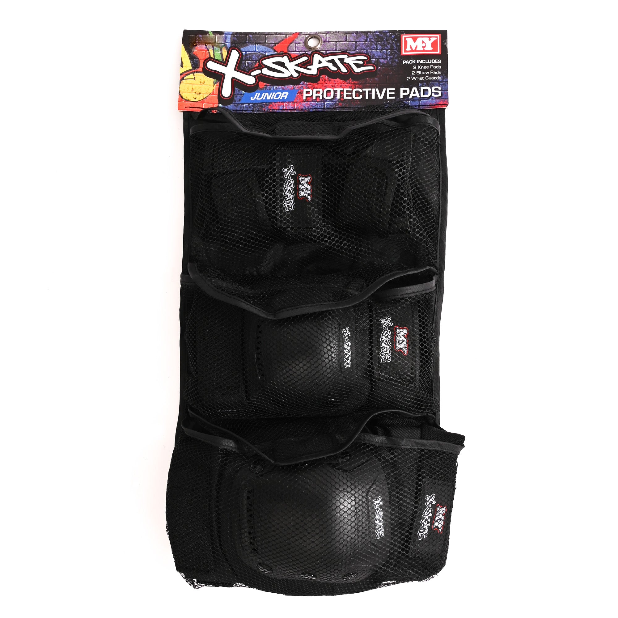 M.Y X-Skate Kids Protective Skate Pads for Knees Elbows and Wrists