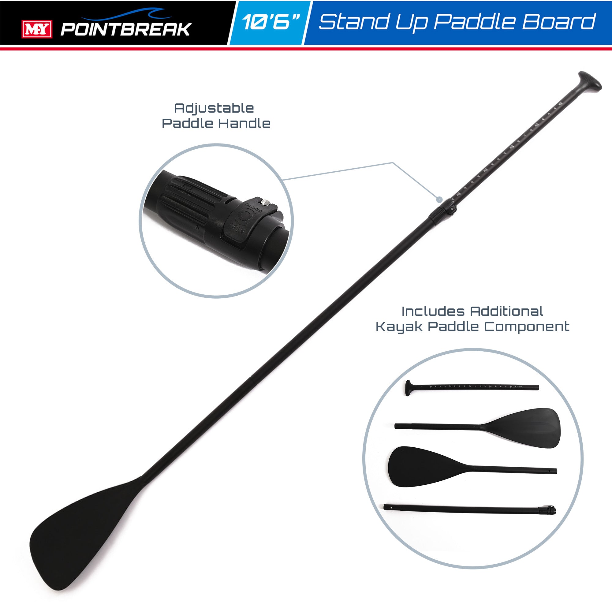 M.Y PointBreak Paddle Boards with Kayak Seat Conversion Kit