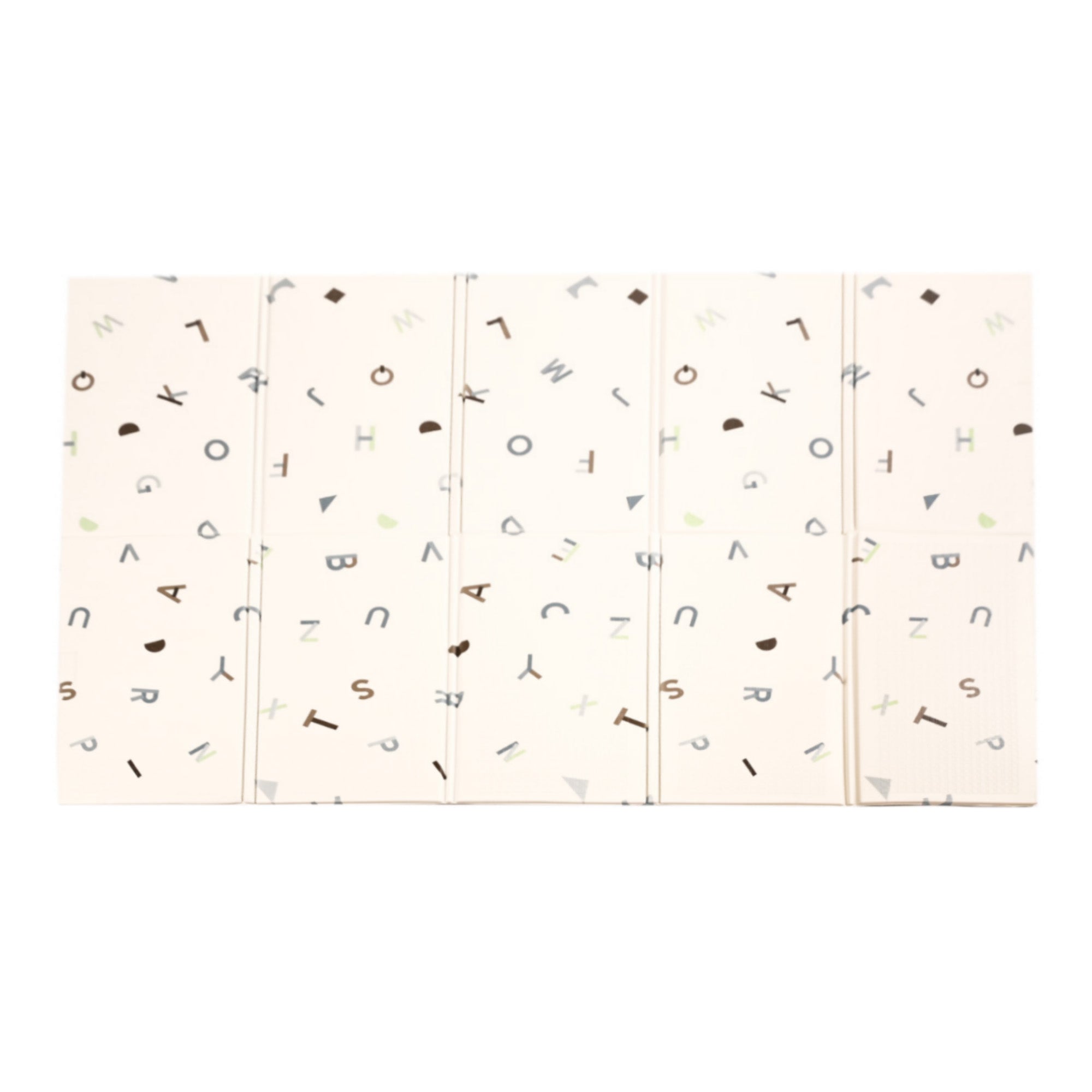 KandyToys 1.98m x 1.48m Folding Alphabet Baby Mat | Thick Padded XPE Baby Crawl Mat | Waterproof | Safe