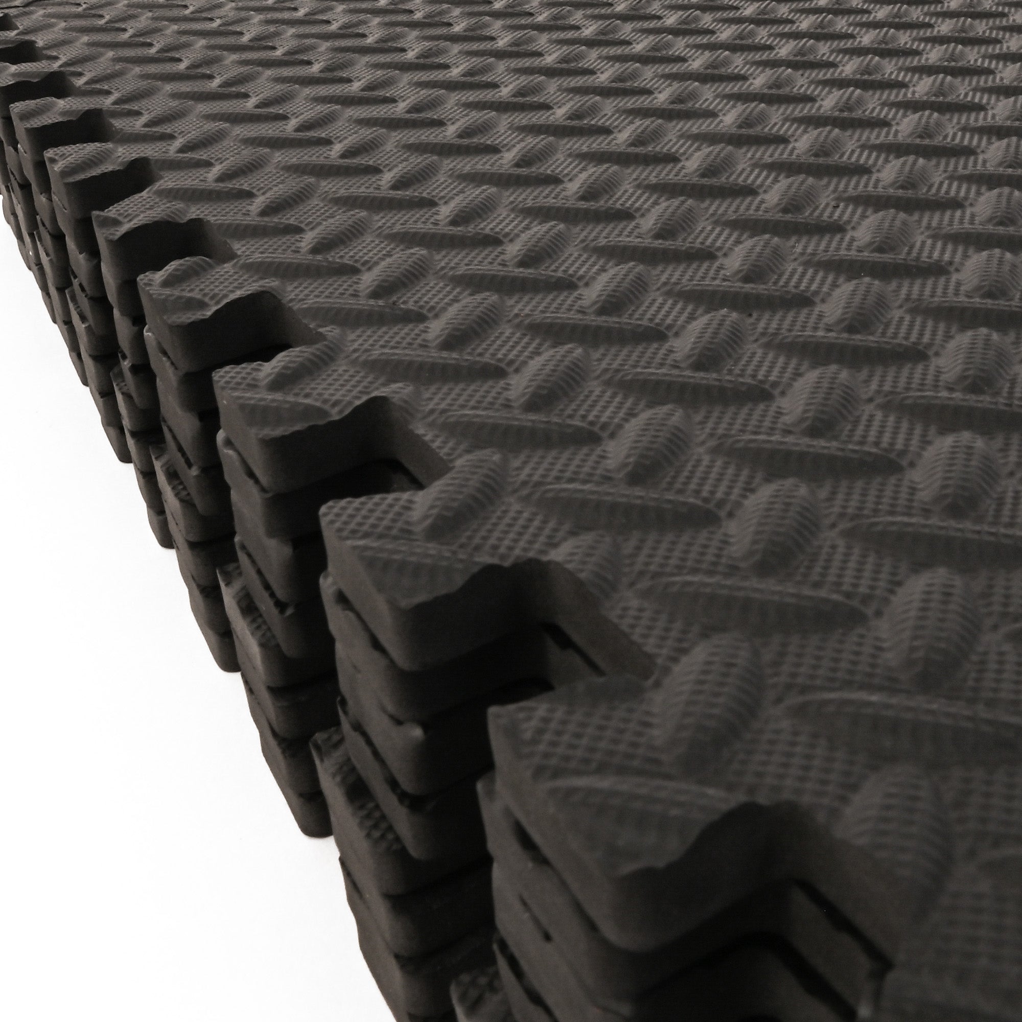 M.Y Extra Large Interlocking Foam Textured Mat - 60x60cm Dark Grey Soft EVA Floor Mats – Exercise Mats – Play Mats