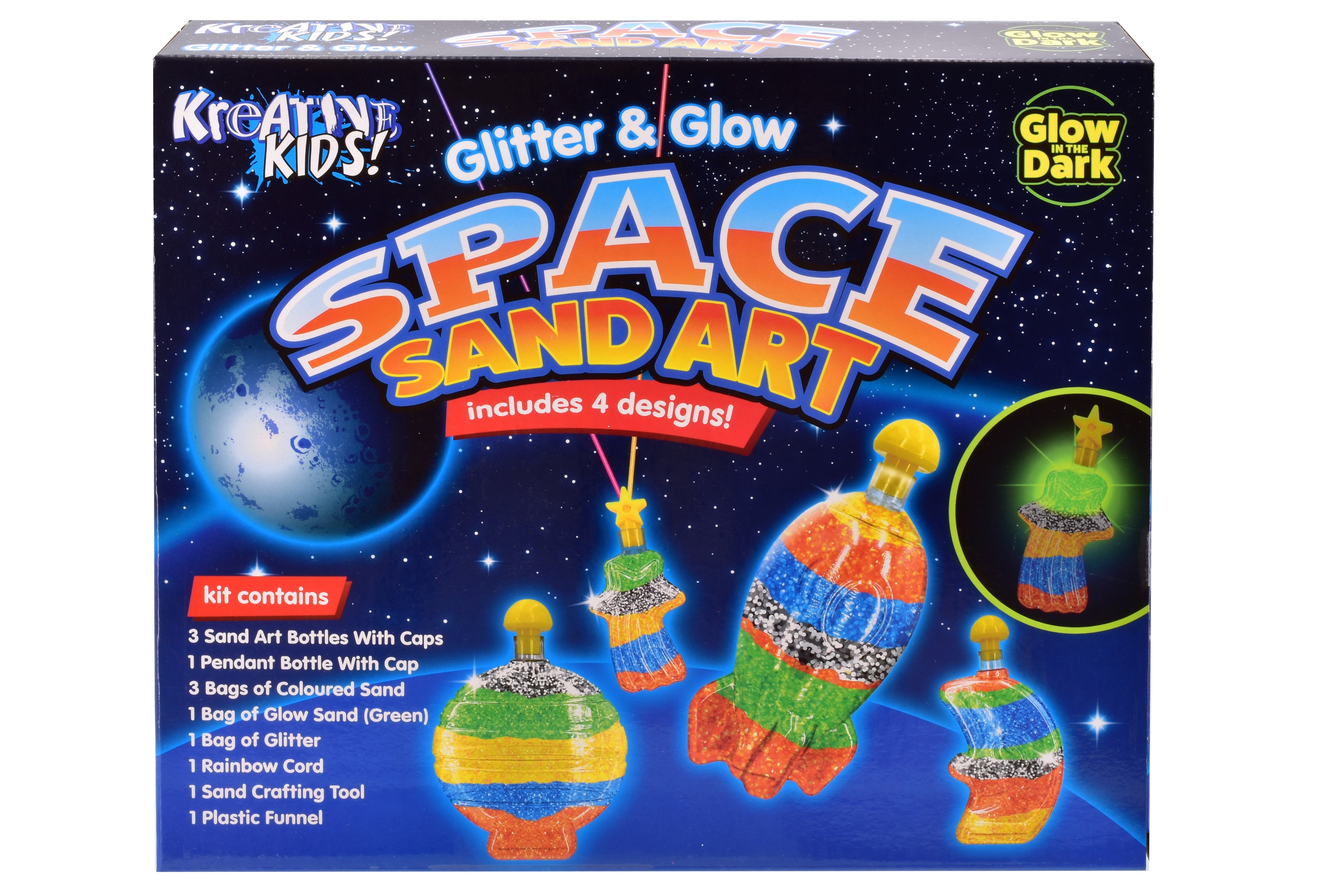 Glitter And Glow Sand Art Kit For Kids