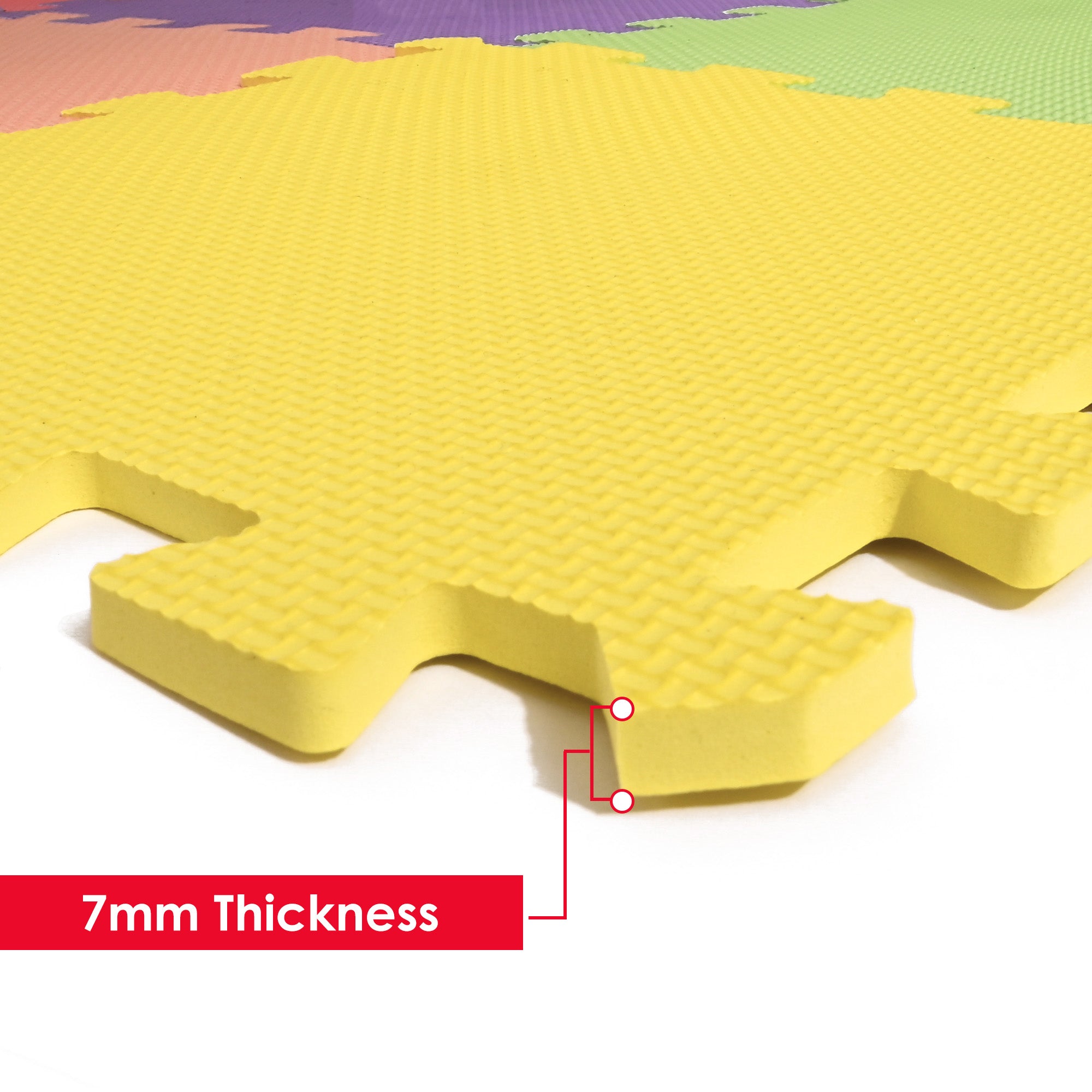 M.Y Interlocking Foam Play Mats - Thick Multi Colour Soft EVA Baby Floor Tile Puzzle Mat