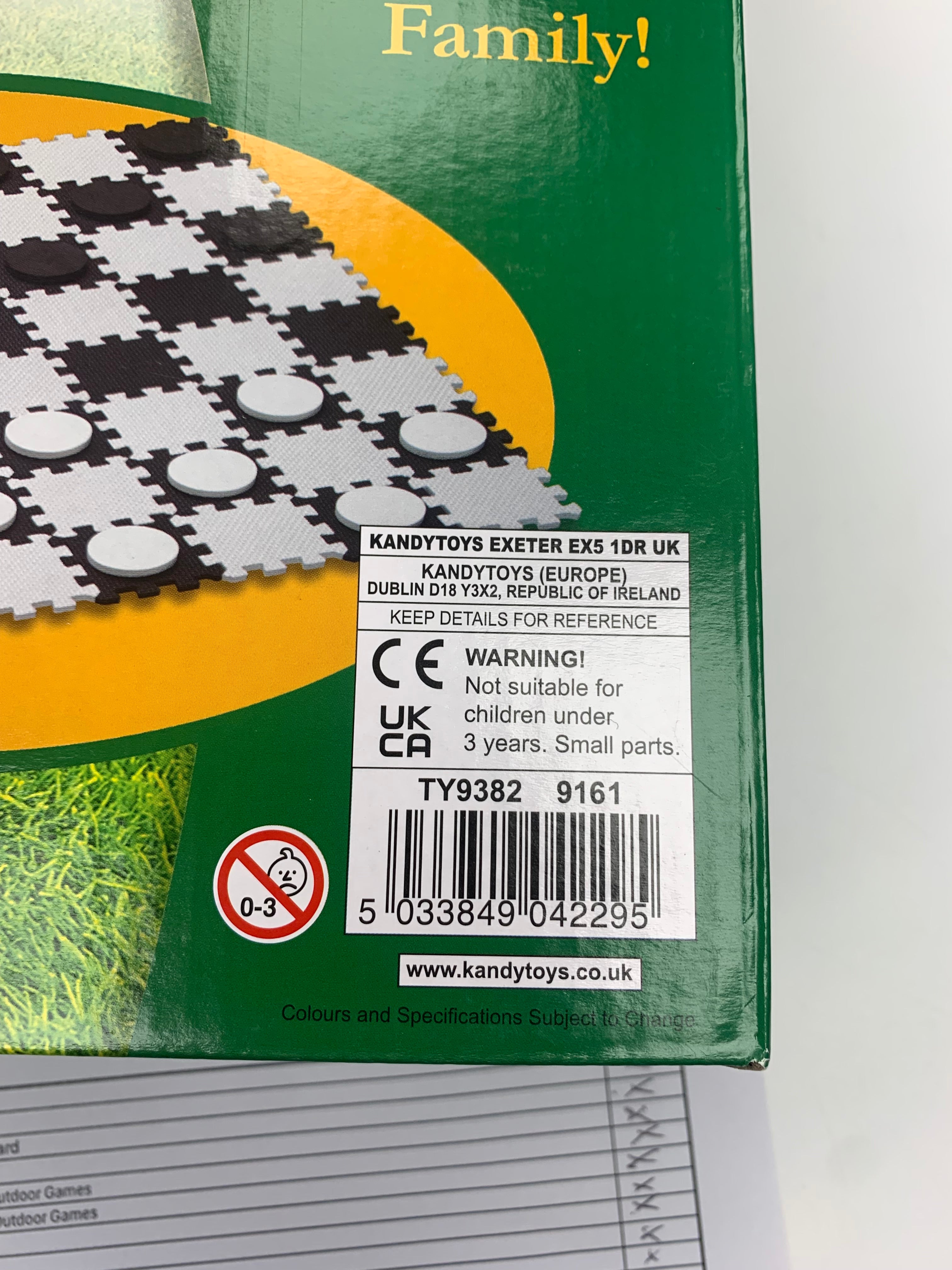 M.Y Giant Draughts and Chess | 2-in-1 Garden Games | Giant Foam Boardgames