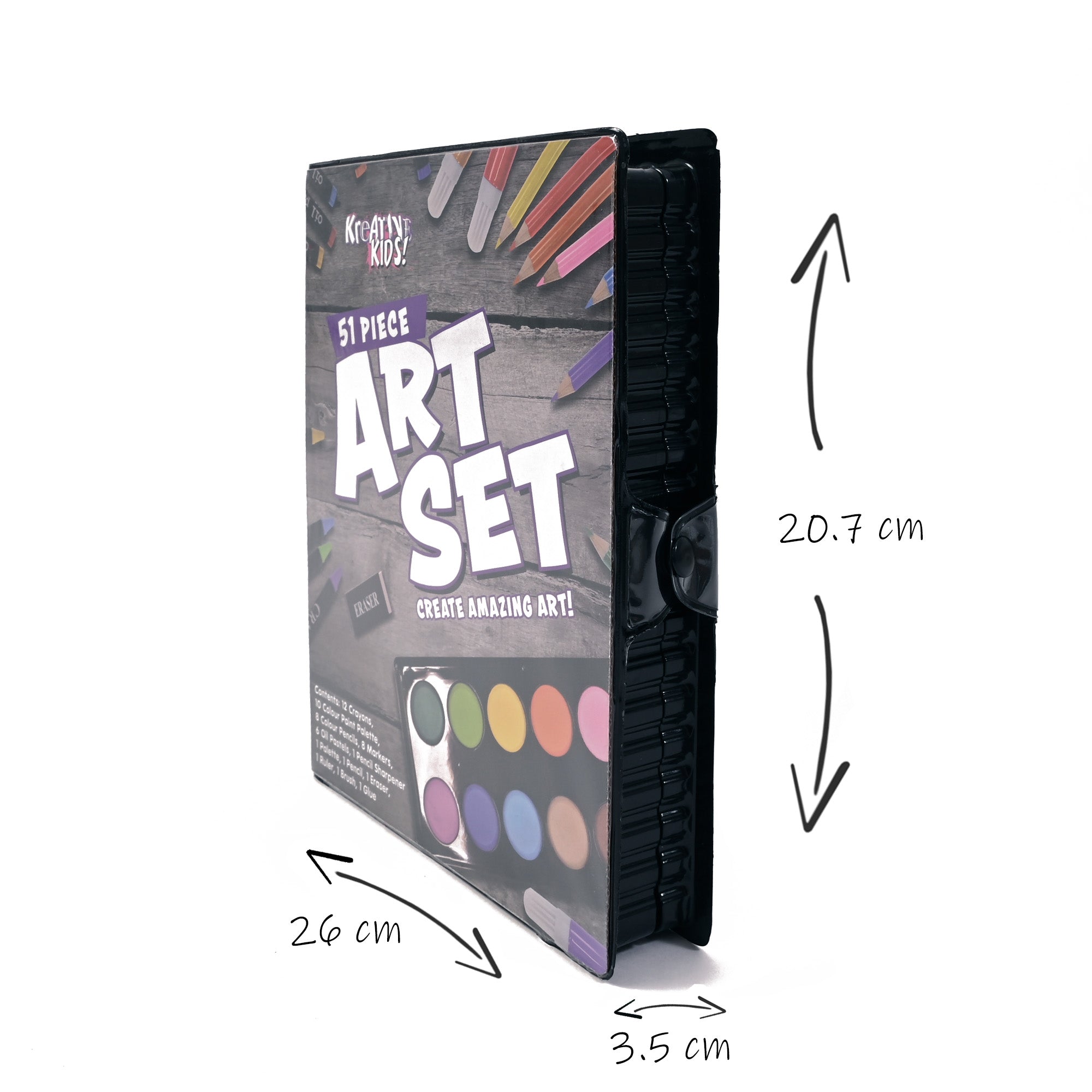 Kreative Kids Craft and Art Set - Kids Colouring Kit with Crayons and Watercolour Paint