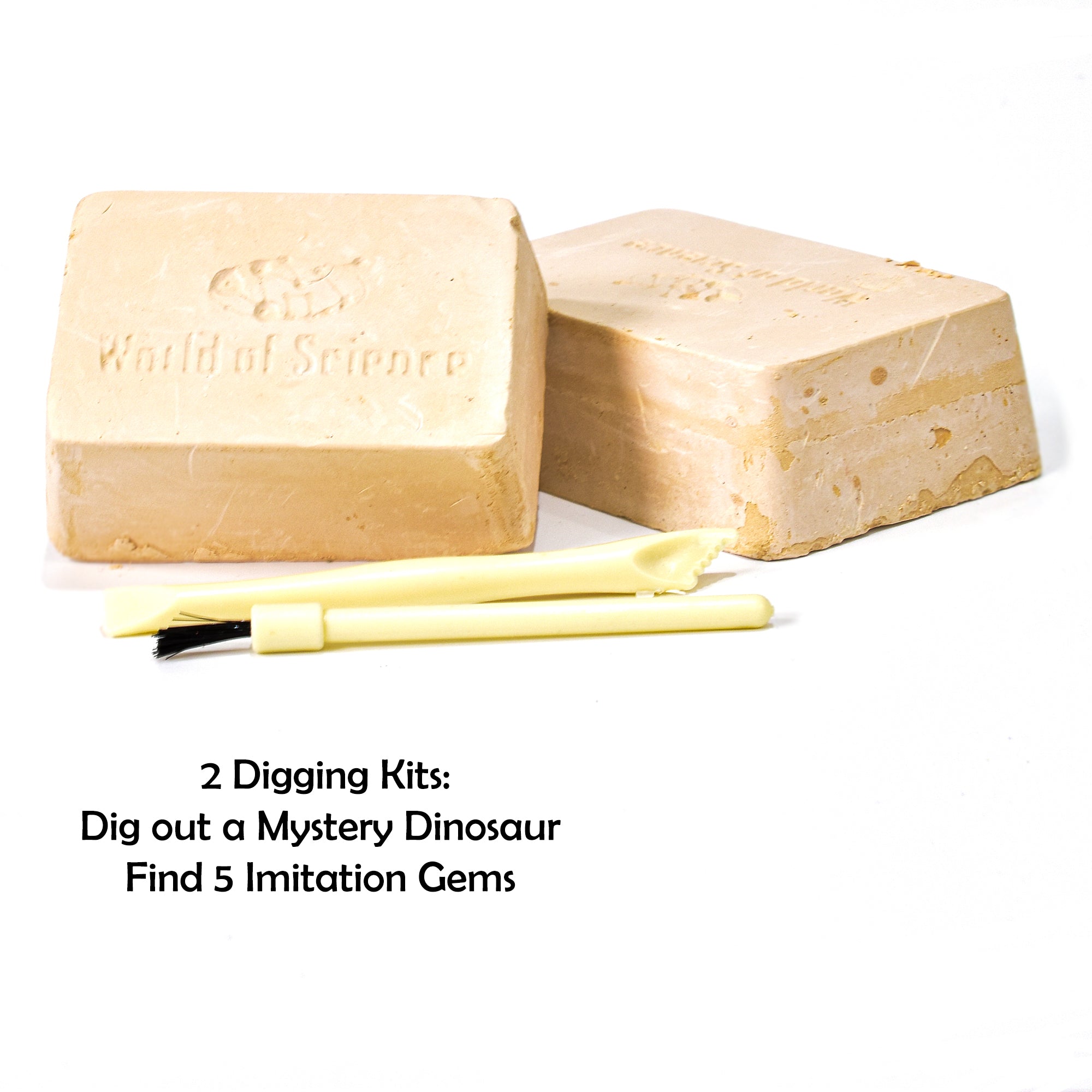 KandyToys 6-in-1 Science Kit | Make Your Own Volcano, Grow Crystal Gems, Dig For Dinosaurs and More! | Science Set