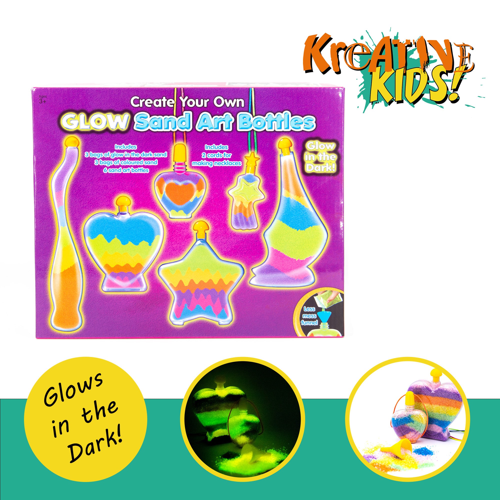 Glitter And Glow Sand Art Kit For Kids