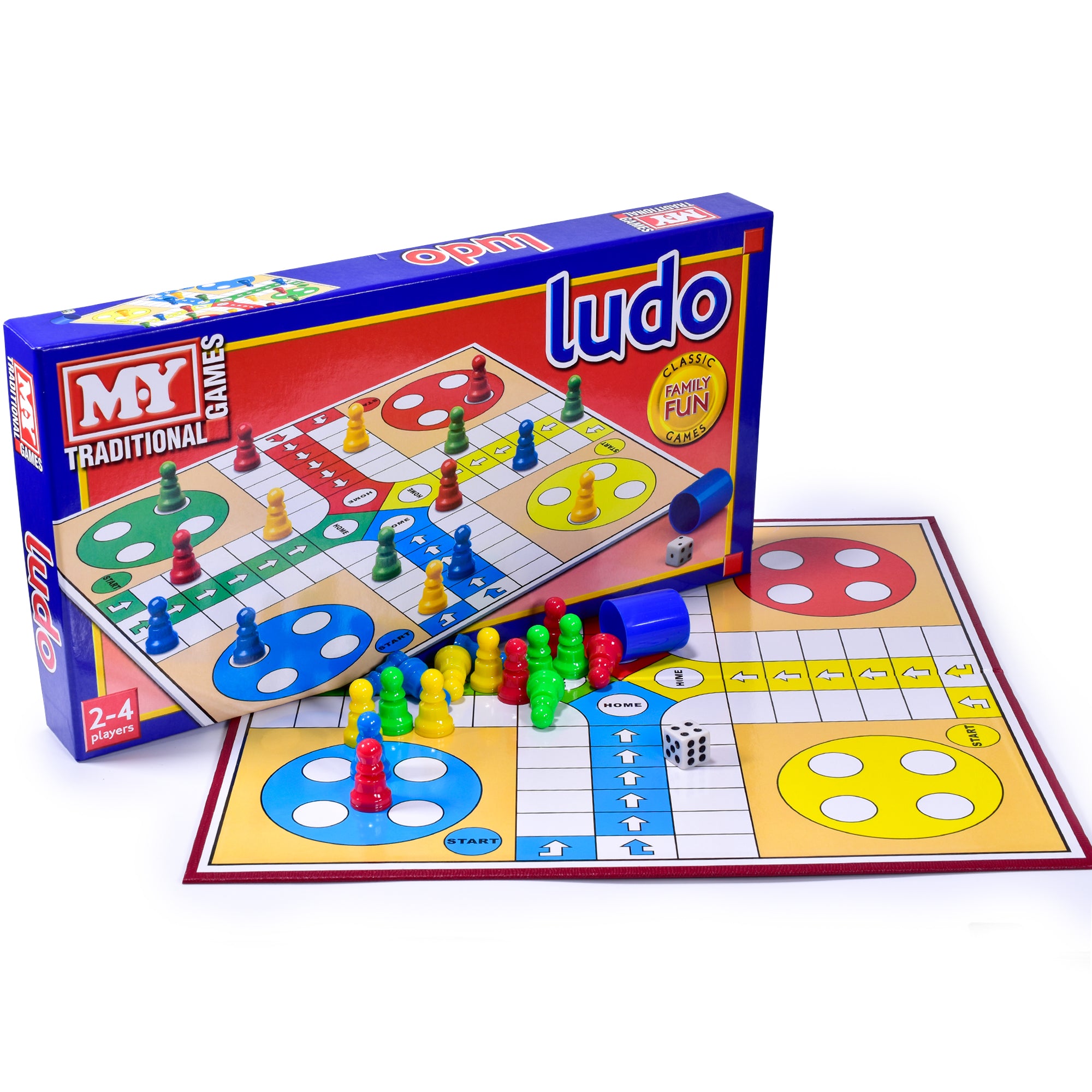 M.Y Ludo Game - Traditional Ludo Board Game for Kids & Adults