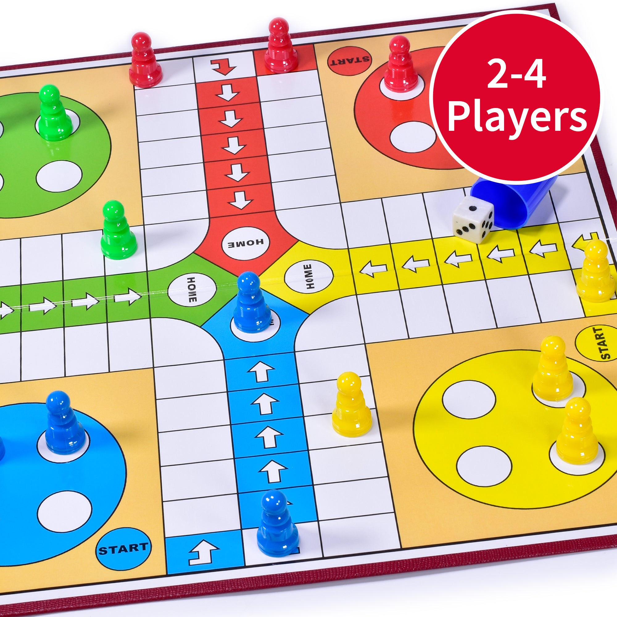 M.Y Ludo Game - Traditional Ludo Board Game for Kids & Adults
