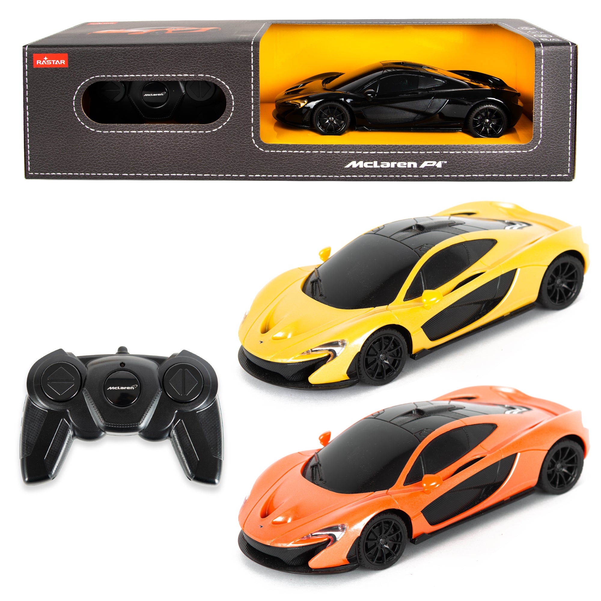 Remote Control McLaren P1 | 1:24sc Model 27.145MHz - 1 of 3 Assorted Colours | Official Licensed McLaren RC car | By KandyToys
