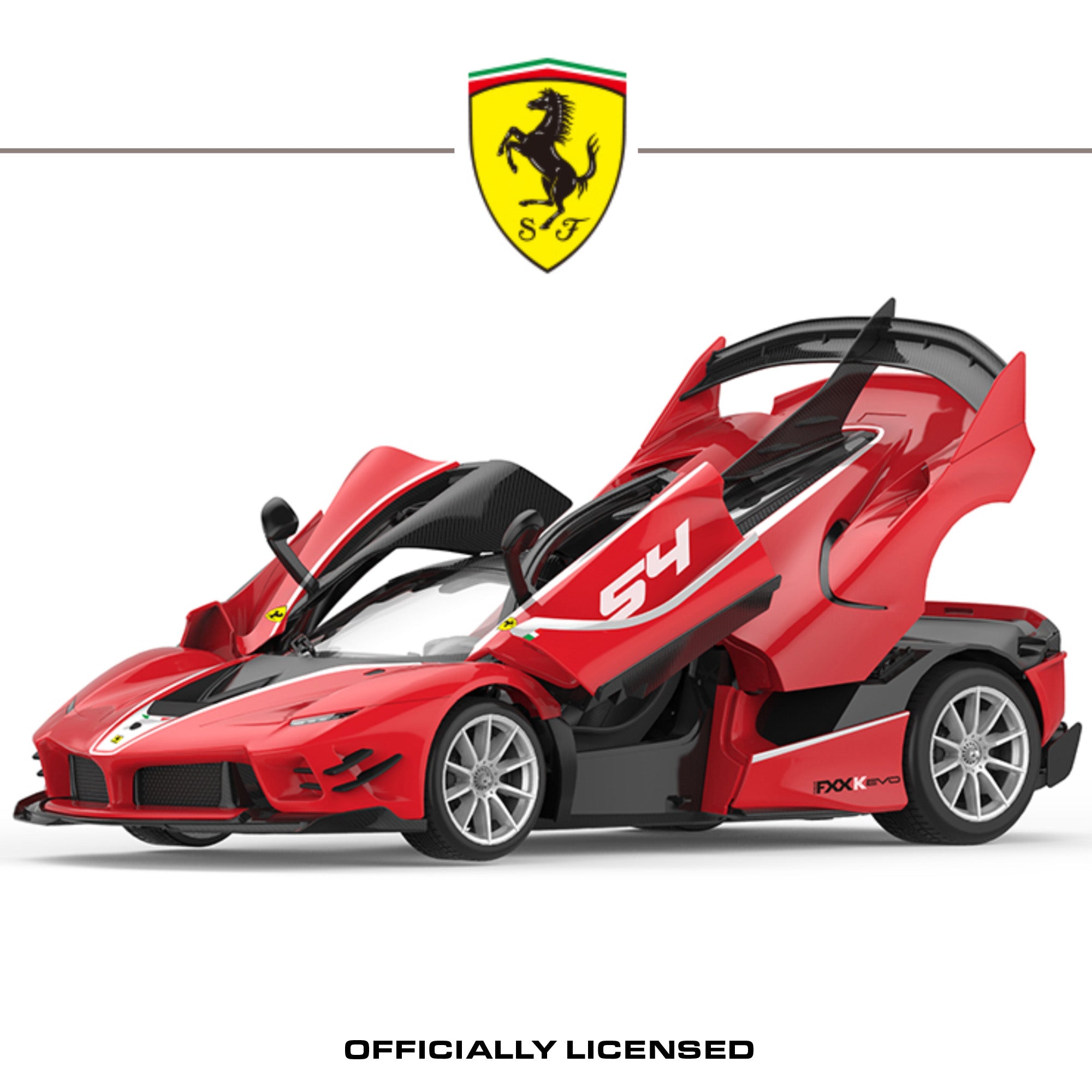 KandyToys Officially Licensed Ferrari FFXK Evo Remote Control Car Assembly Kit 1:18 Scale | 28cm x 12cm | 2.4GHz | Rc Car