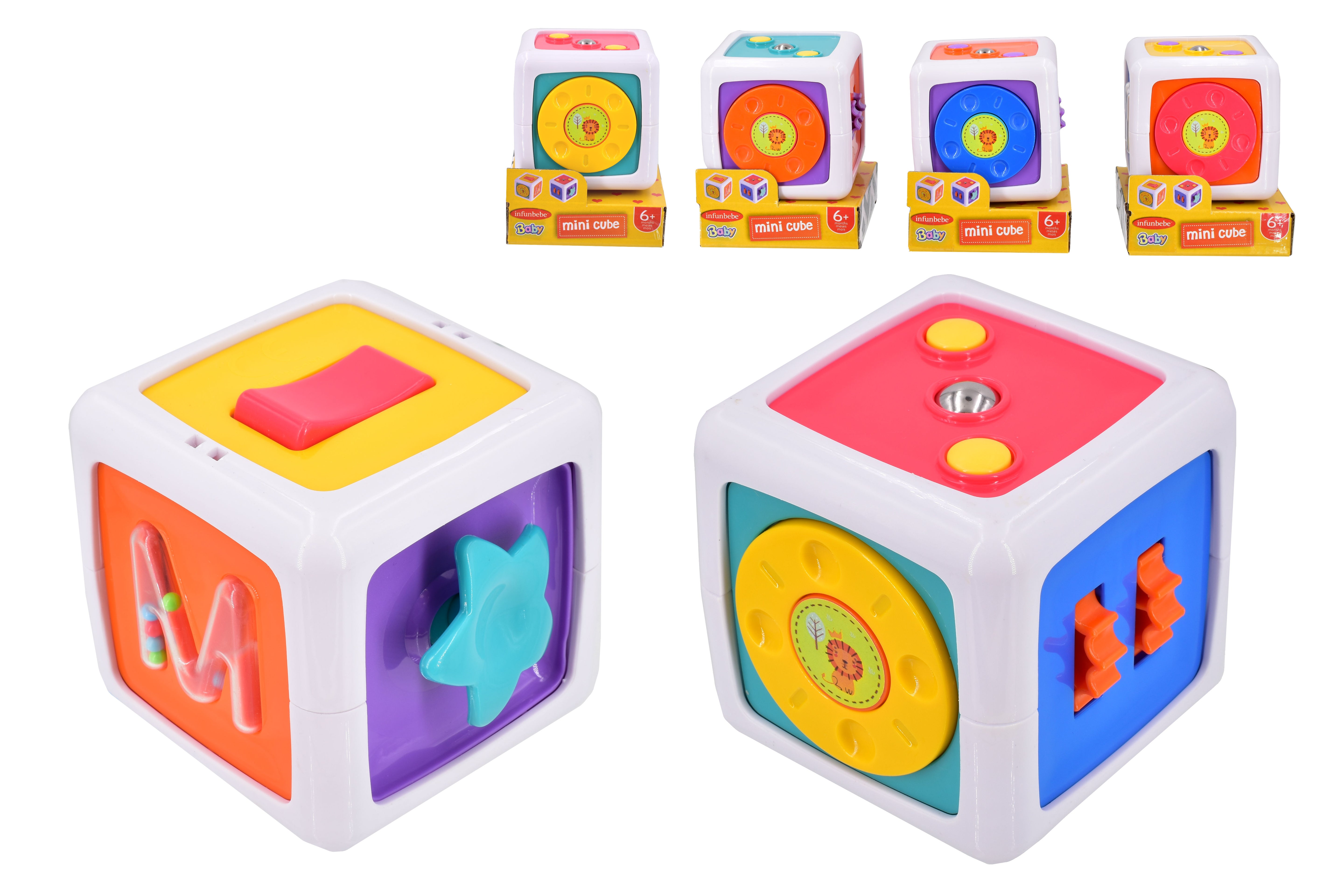 KandyToys Baby Mini Activity Cube | Baby Toys | 6 Assorted Designs | 6 Months +