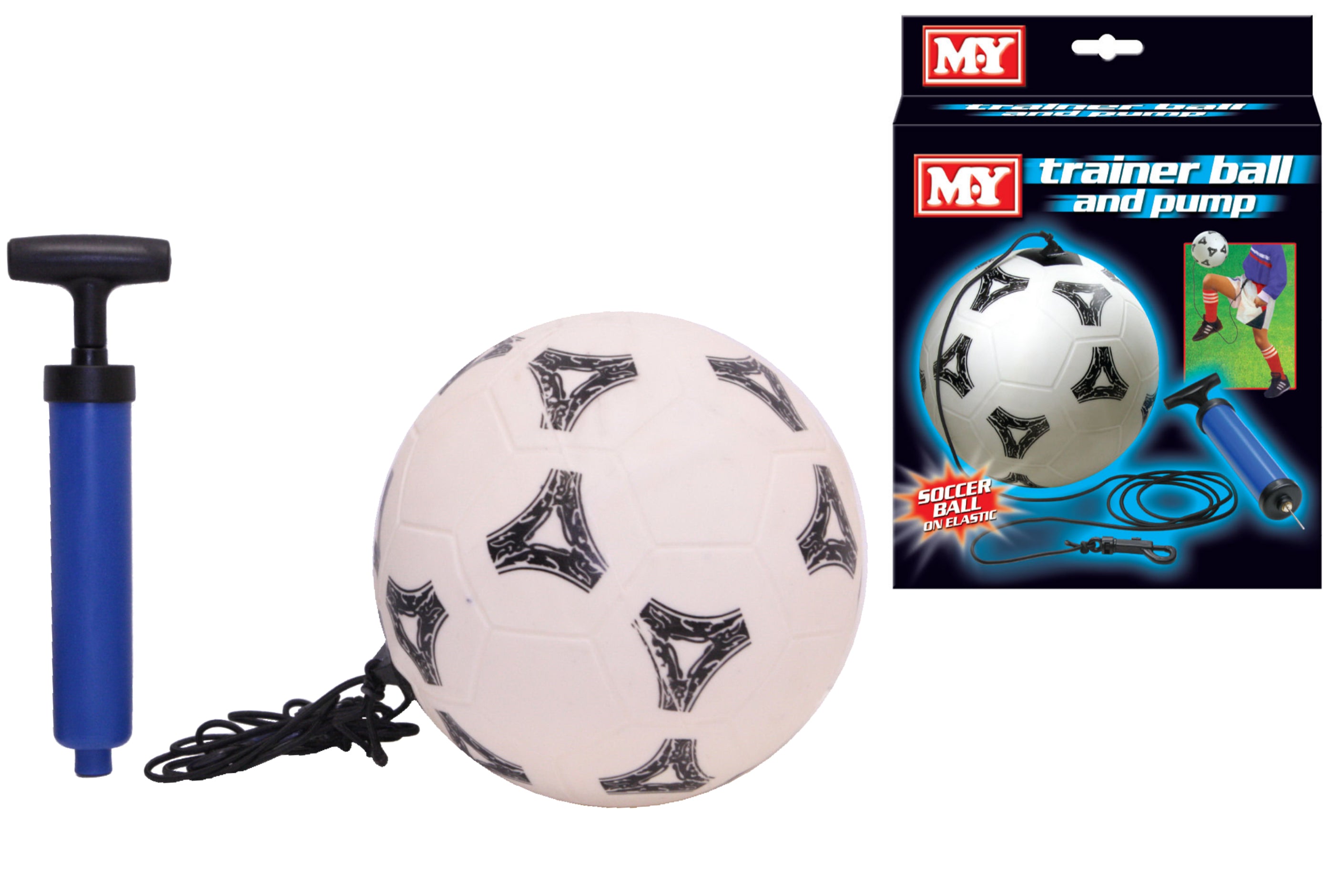 M.Y Kick Ball Football Trainer - Elasticated Soccer Ball Training Set