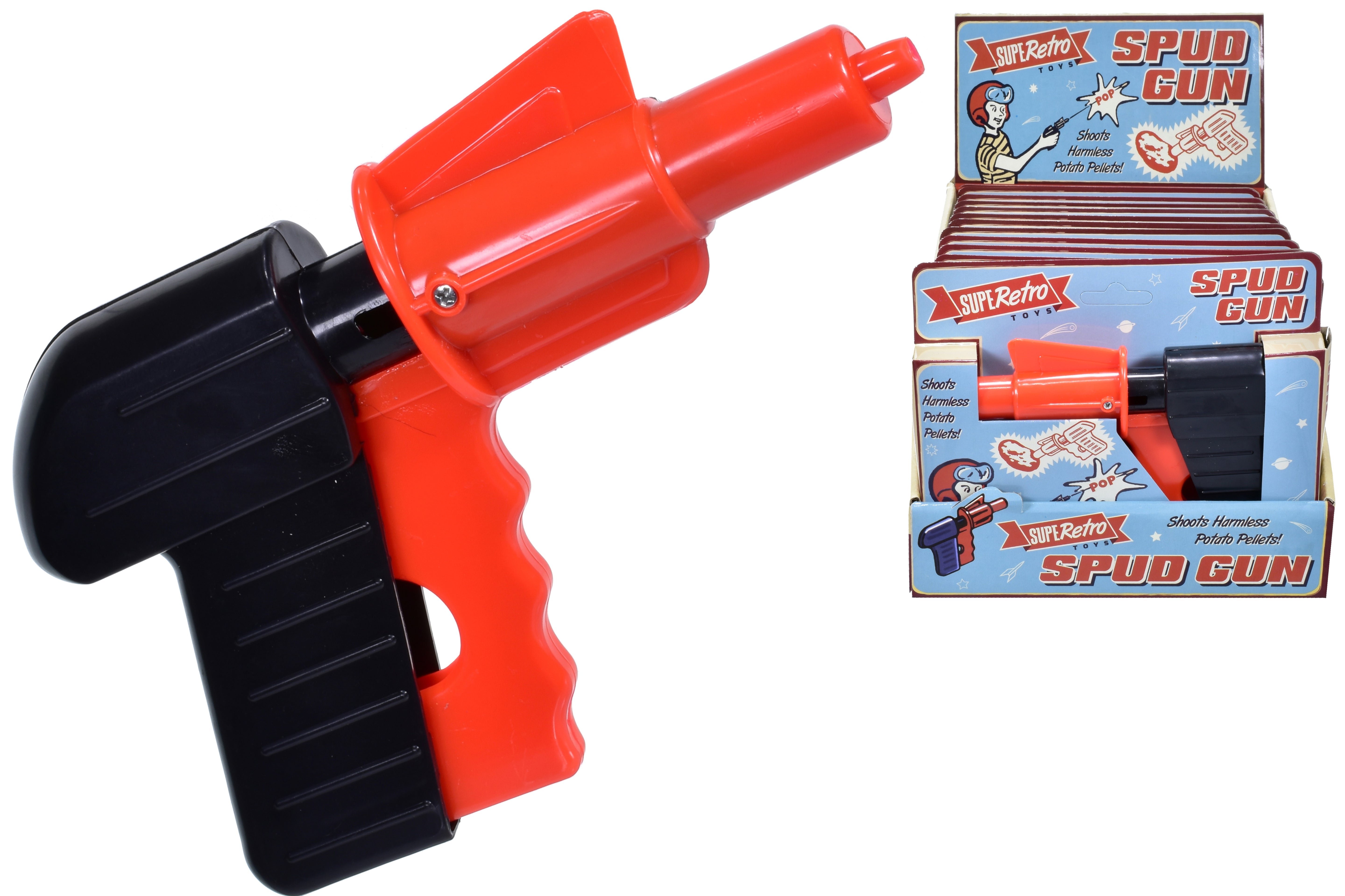 KandyToys SupeRetro Spud Gun | Plastic Potato Shooter