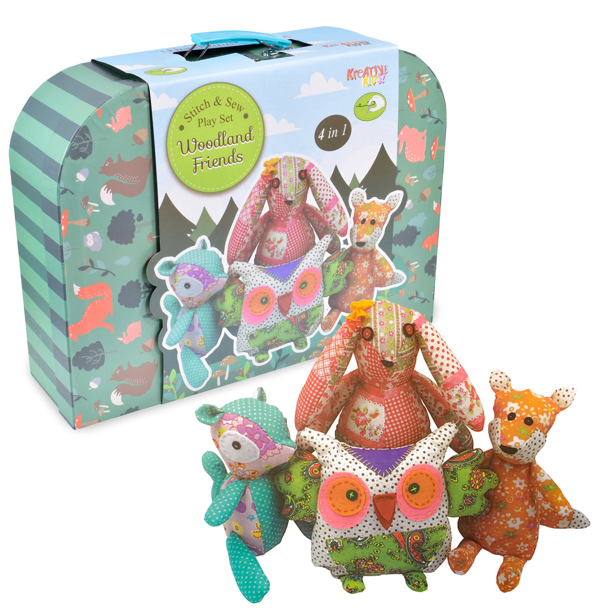 Kreative Kids Woodland Friends Stitch & Sew Play Kit | Children’s Craft Set