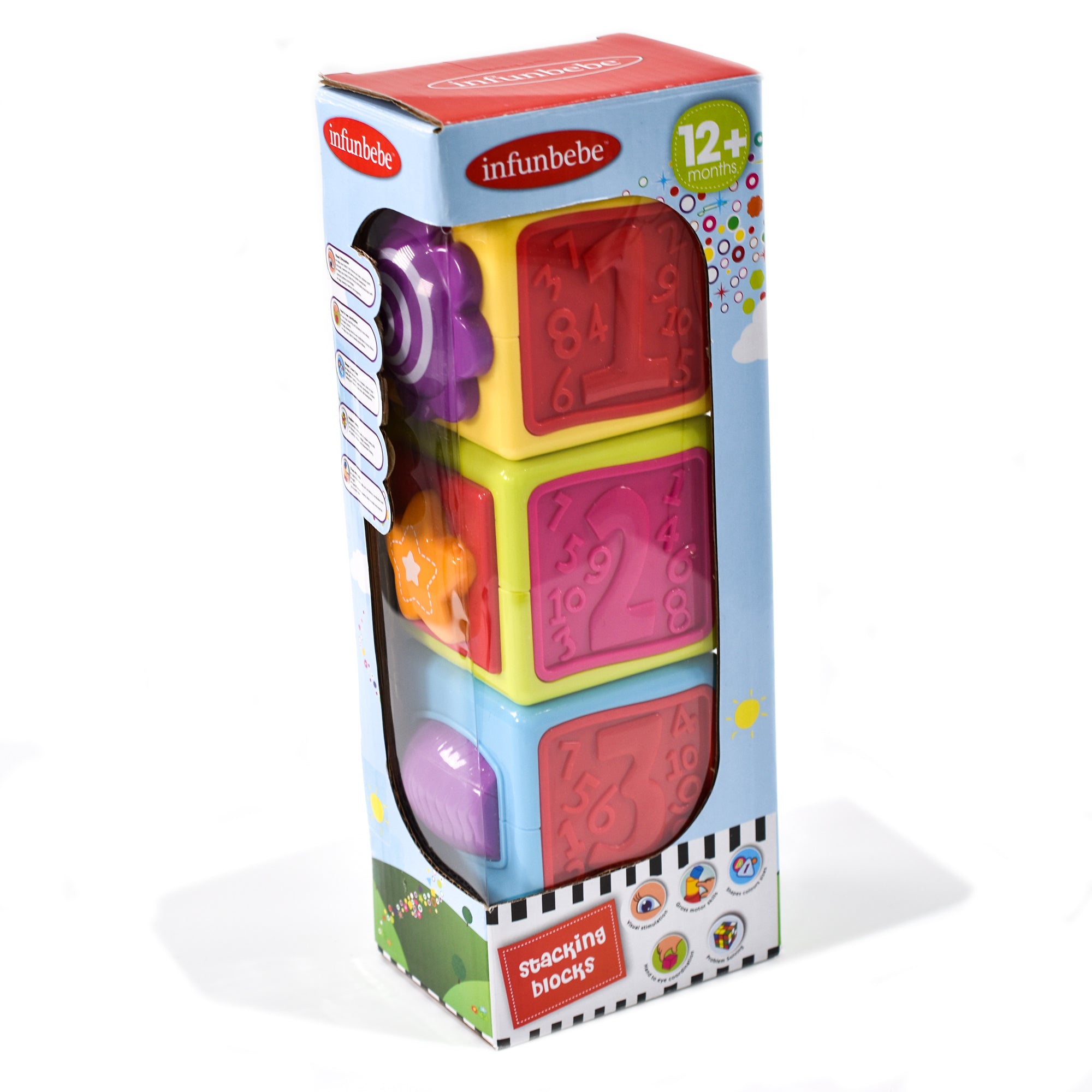 Baby Sensory Toys Interactive Learning Stacking Blocks | Children Aged 12 Months + | Baby Toys