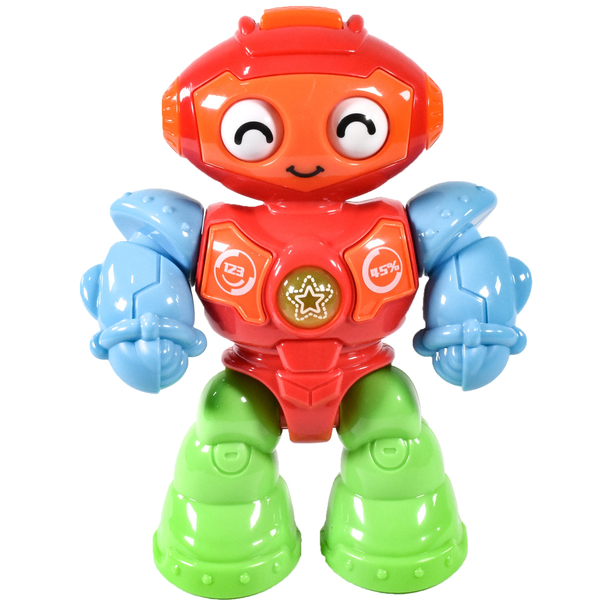 KandyToys Interactive Mini Robot Toy with Sound, Lights and Moving Joints | Baby Toys | Toddler Toys | 6 Months +
