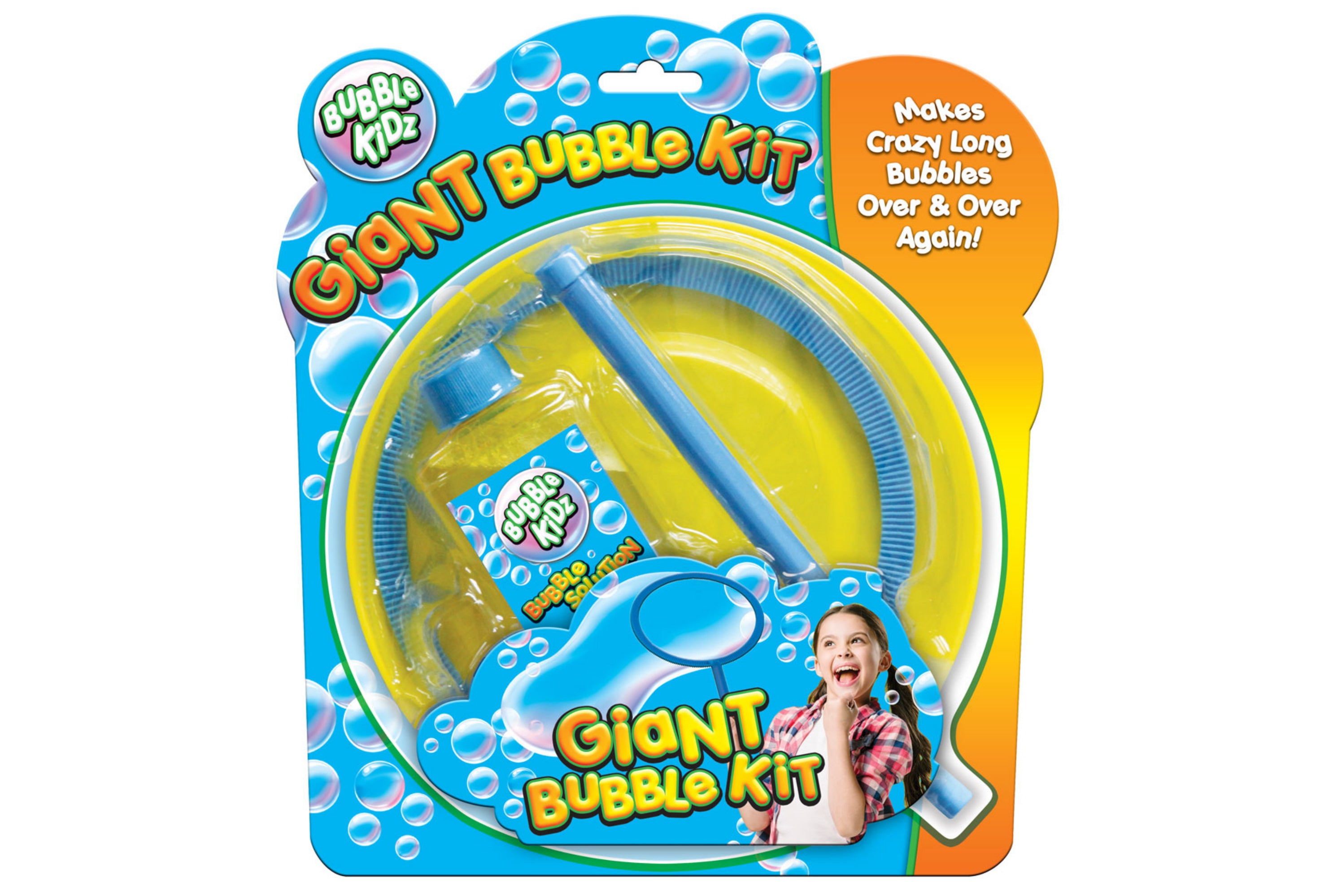 KandyToys Giant Bubble Wand | Kids Giant Outdoor Bubble Kit with Bubble Solution | Kids Toys
