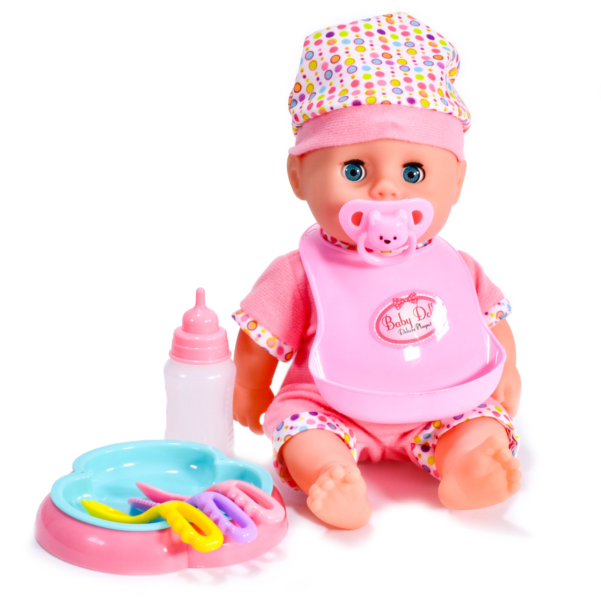 KandyToys Drink & Wet Baby Doll Set with Bottle & Doll Accessories | Kids Toys | Baby Doll Set