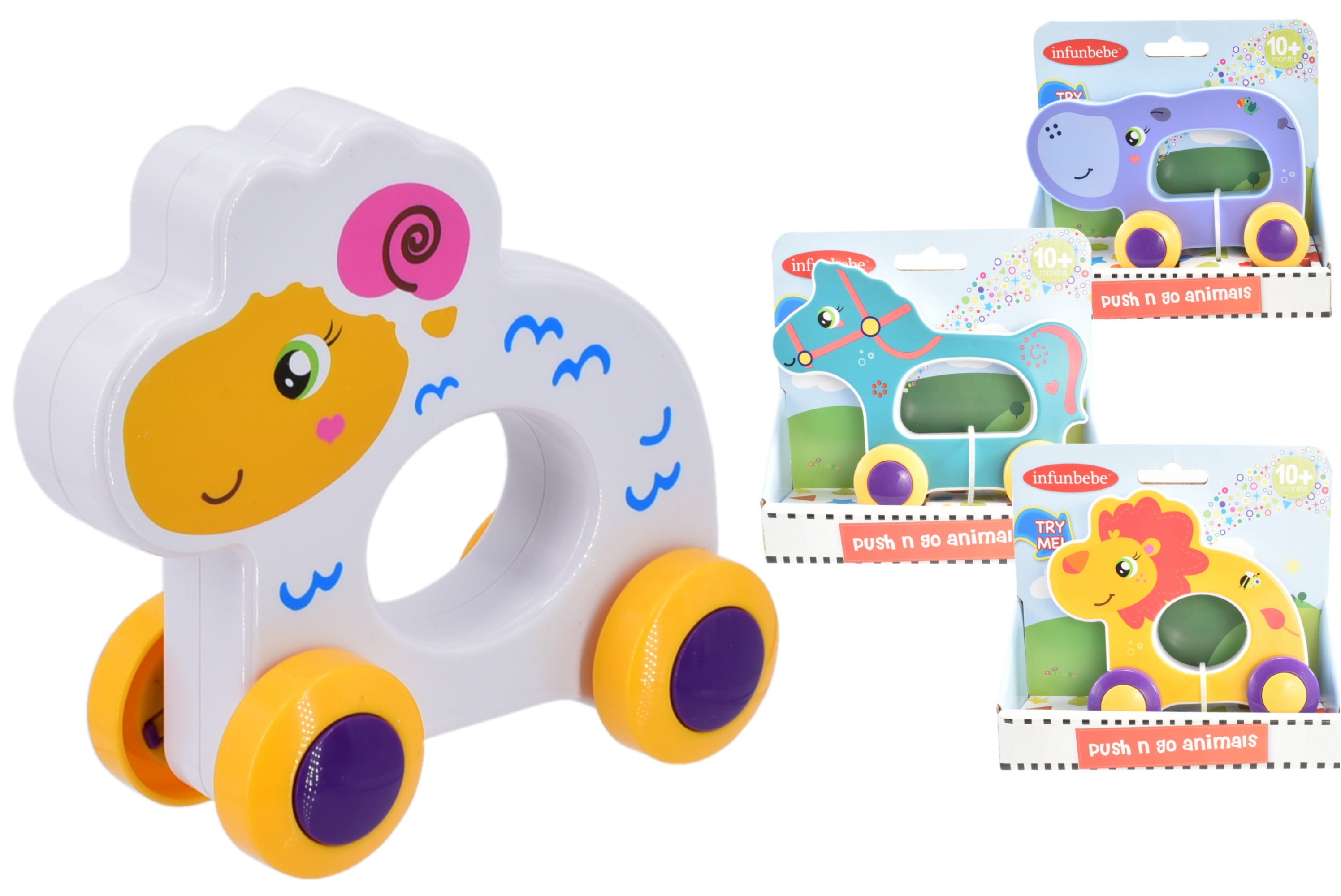 KandyToys Push 'n' Go Animal Baby Toy | Baby Toys 12 Months+